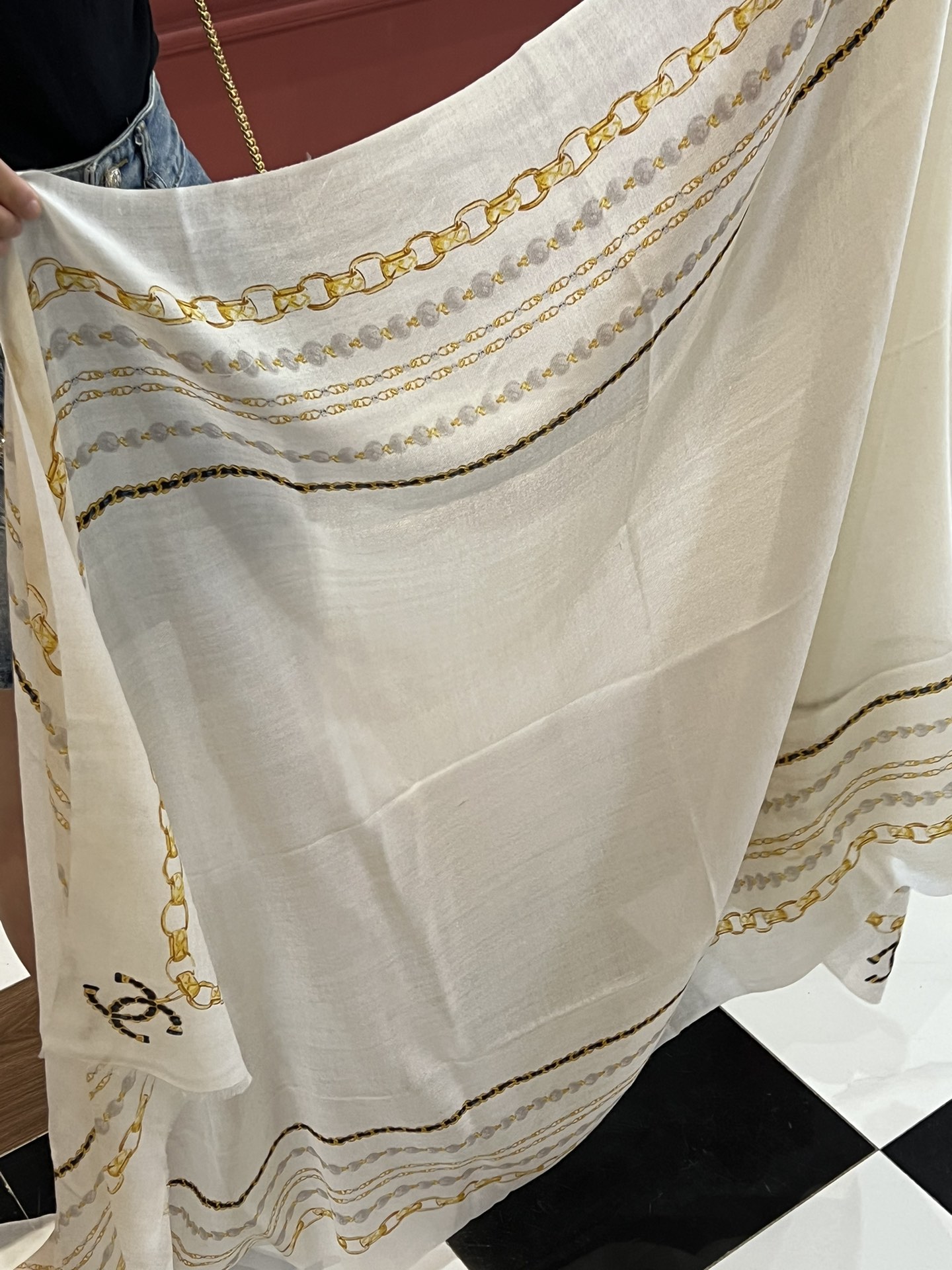 Streetwear Scarf CHANEL 328969 size:110*200cm - vstockx