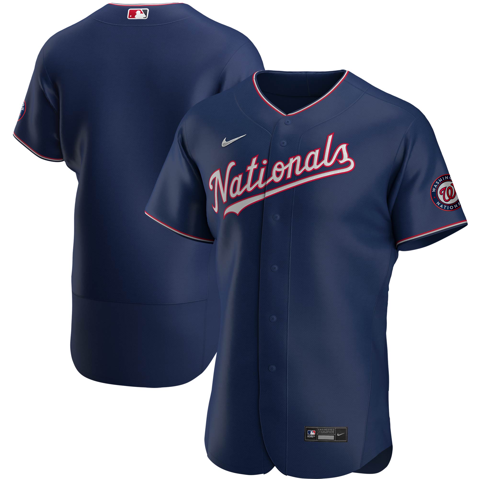 Washington Nationals Nike Alternate Authentic Team Jersey - Navy - vstockx