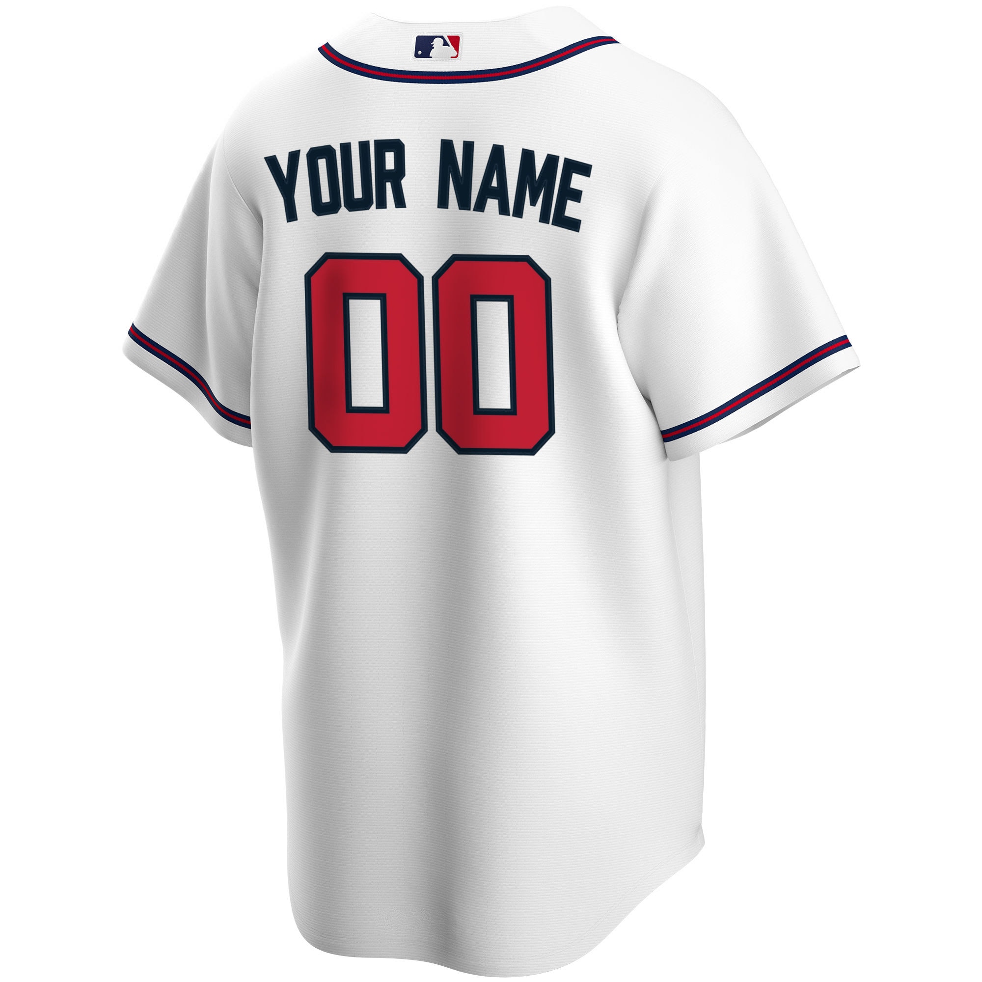 Atlanta Braves Nike Home Replica Custom Jersey - White - vstockx