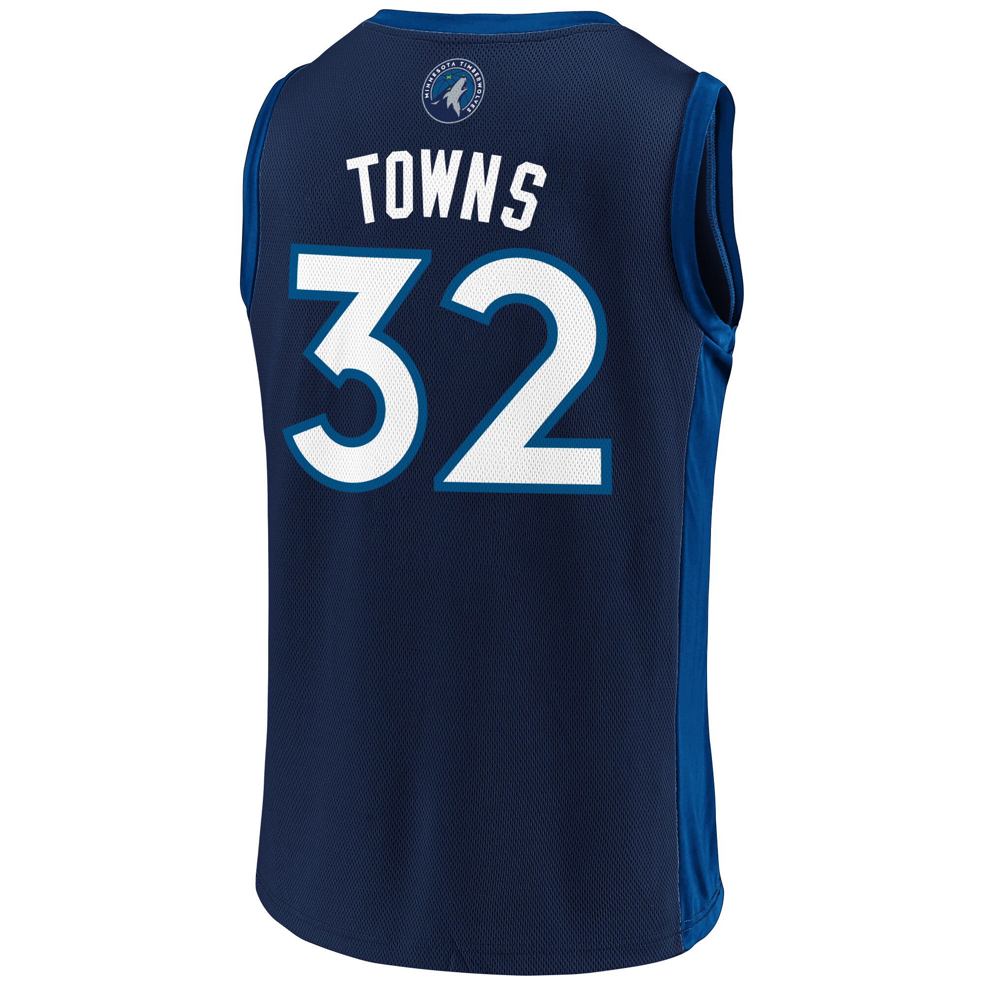 Men's Karl-Anthony Towns Navy/Blue Minnesota Timberwolves Replica Jersey - vstockx
