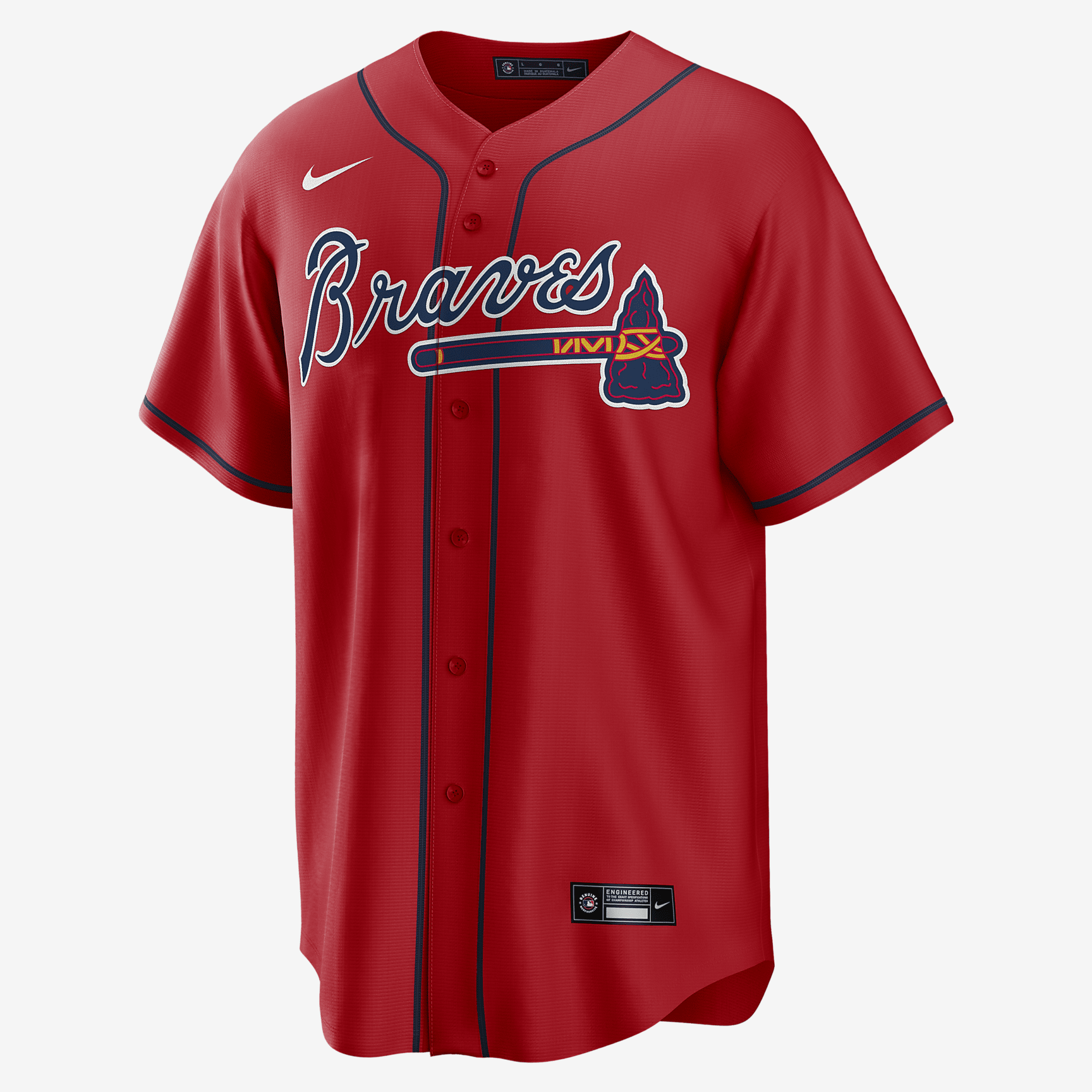 MLB Atlanta Braves (Matt Olson) Men's Replica Baseball Jersey - Sport Red - vstockx