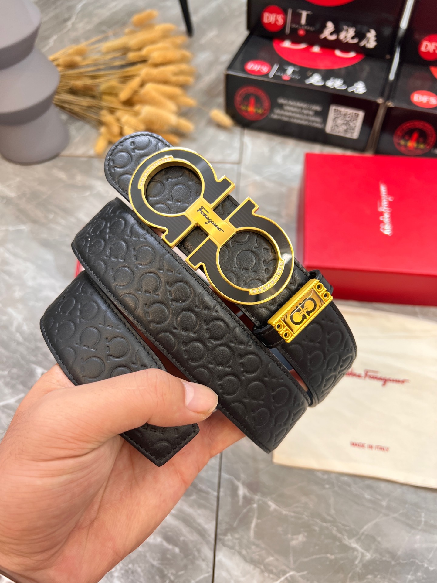 Streetwear Belt Ferragamo 320007 size:3.5cm - vstockx