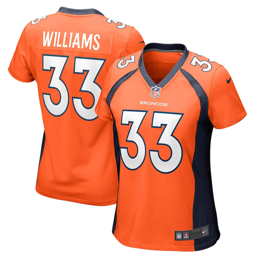 Women's Denver Broncos Javonte Williams Game Jersey - Orange - vstockx