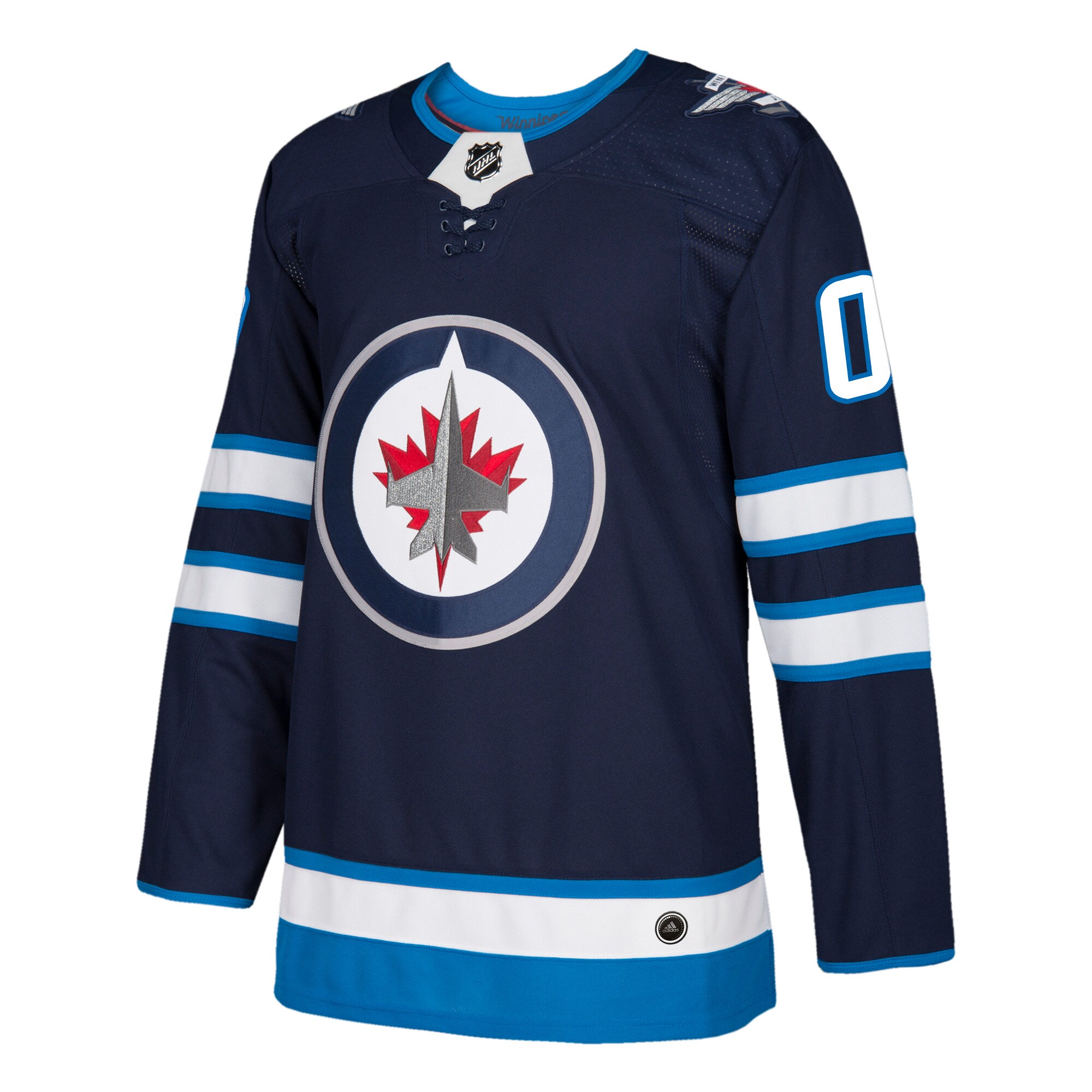 Winnipeg Jets adidas Authentic Custom Jersey - Navy - vstockx