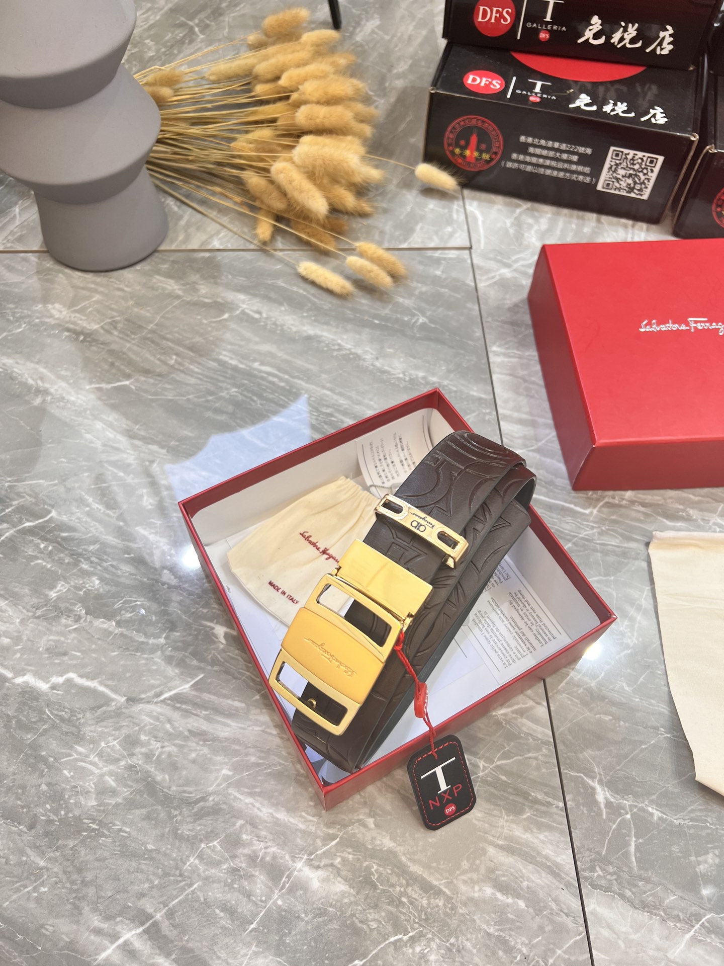 Streetwear Belt Ferragamo 319960 size:3.5cm - vstockx