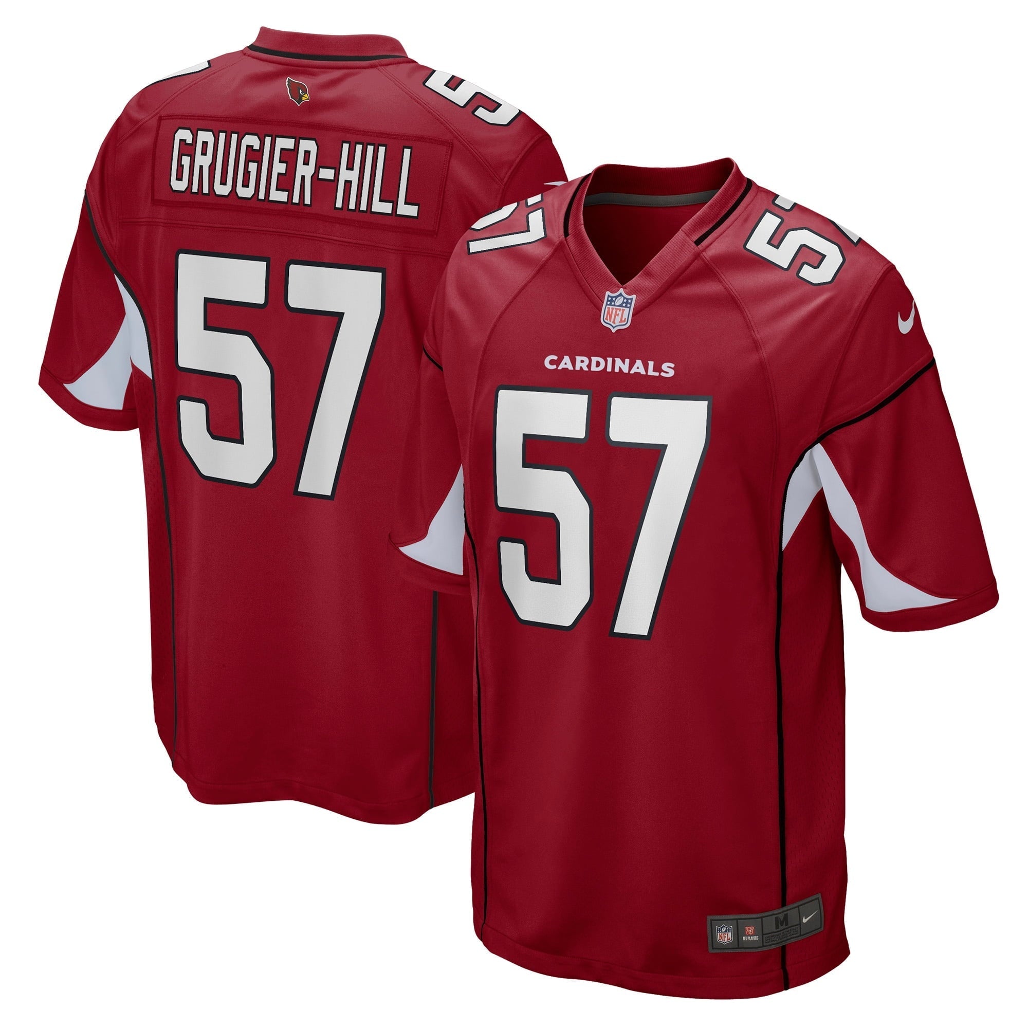 Men's Nike Kamu Grugier-Hill Cardinal Arizona Cardinals Game Player Jersey - vstockx