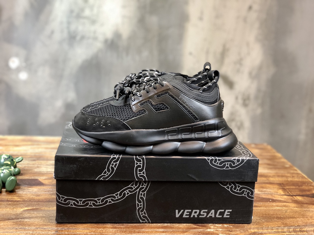 Versace Chain Reaction Black - vstockx
