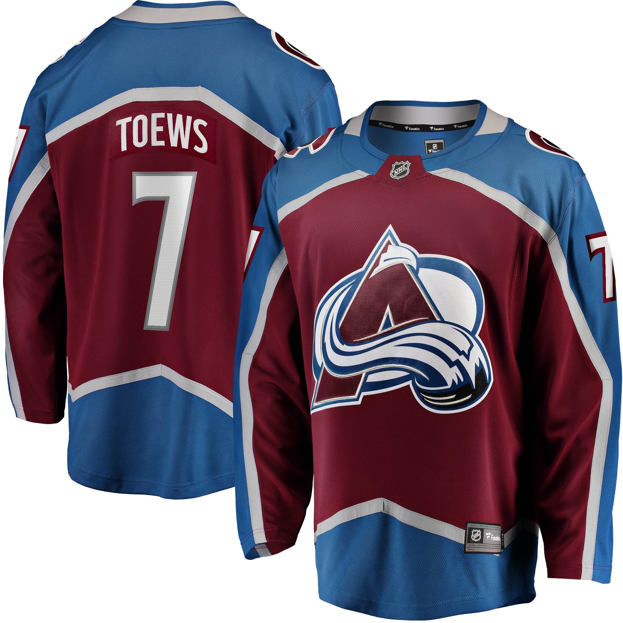 Men's Fanatics Branded Devon Toews Burgundy Colorado Avalanche Home Breakaway Player Jersey - vstockx