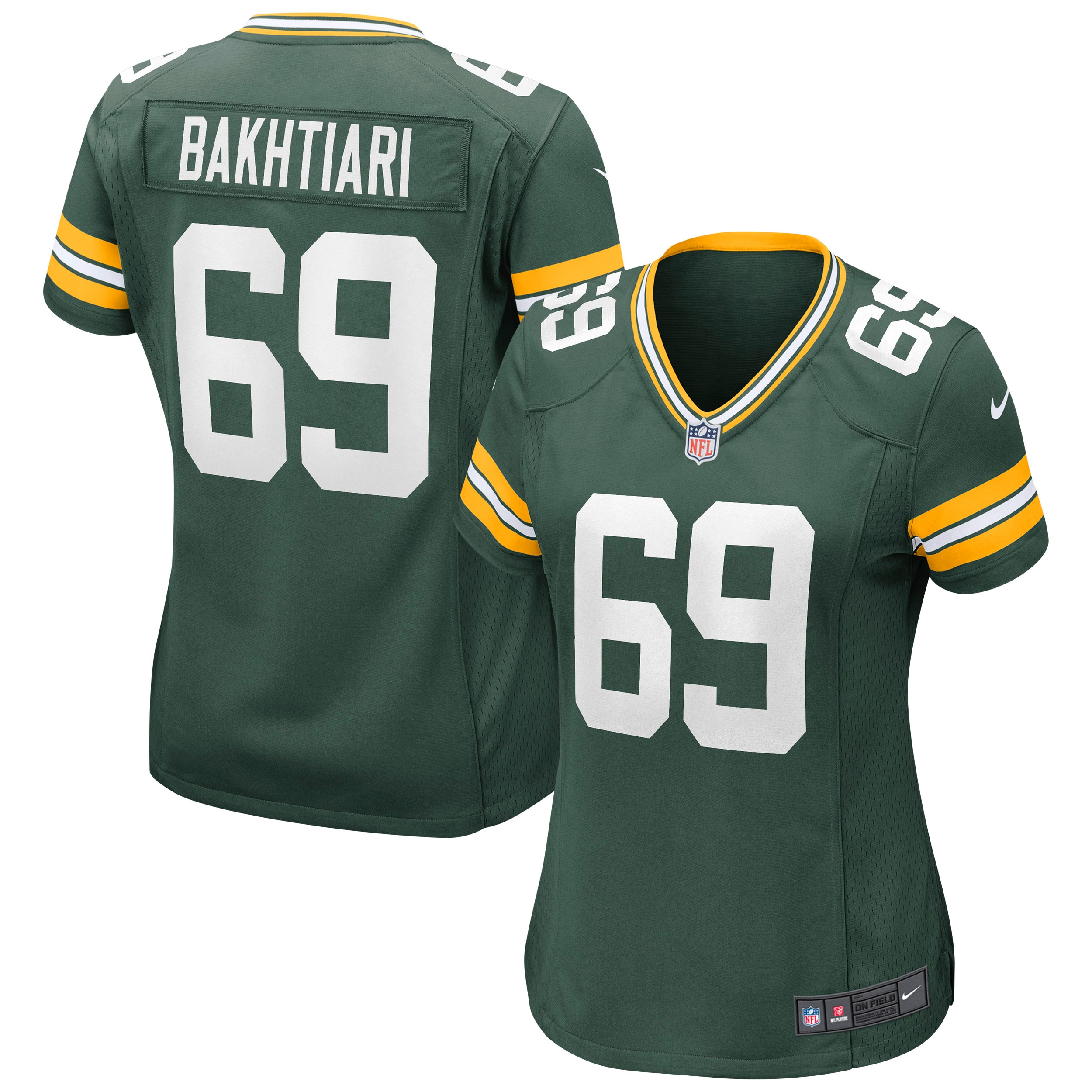 David Bakhtiari Green Bay Packers Nike Women's Game Jersey - Green - vstockx