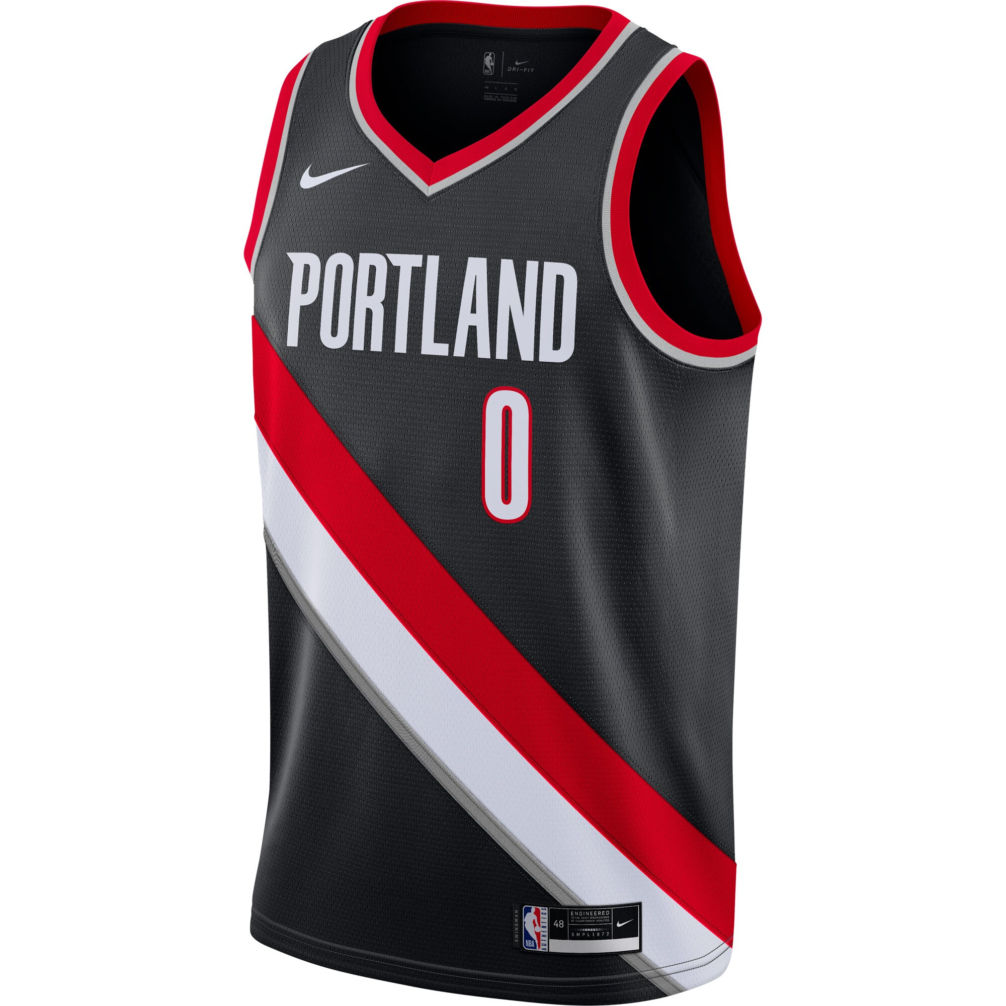 Damian Lillard Portland Trail Blazers Nike Swingman Jersey Black - Icon Edition - vstockx