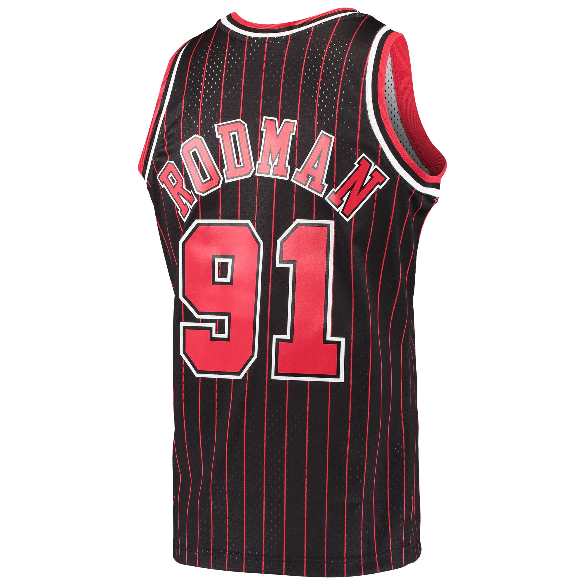 Dennis Rodman Chicago Bulls Mitchell & Ness Hardwood Classics Swingman Jersey - Black - vstockx