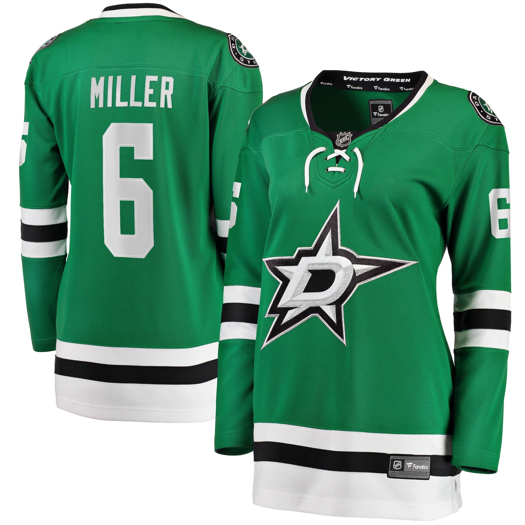 Women's Fanatics Branded Colin Miller Kelly Green Dallas Stars Home Breakaway Player Jersey - vstockx