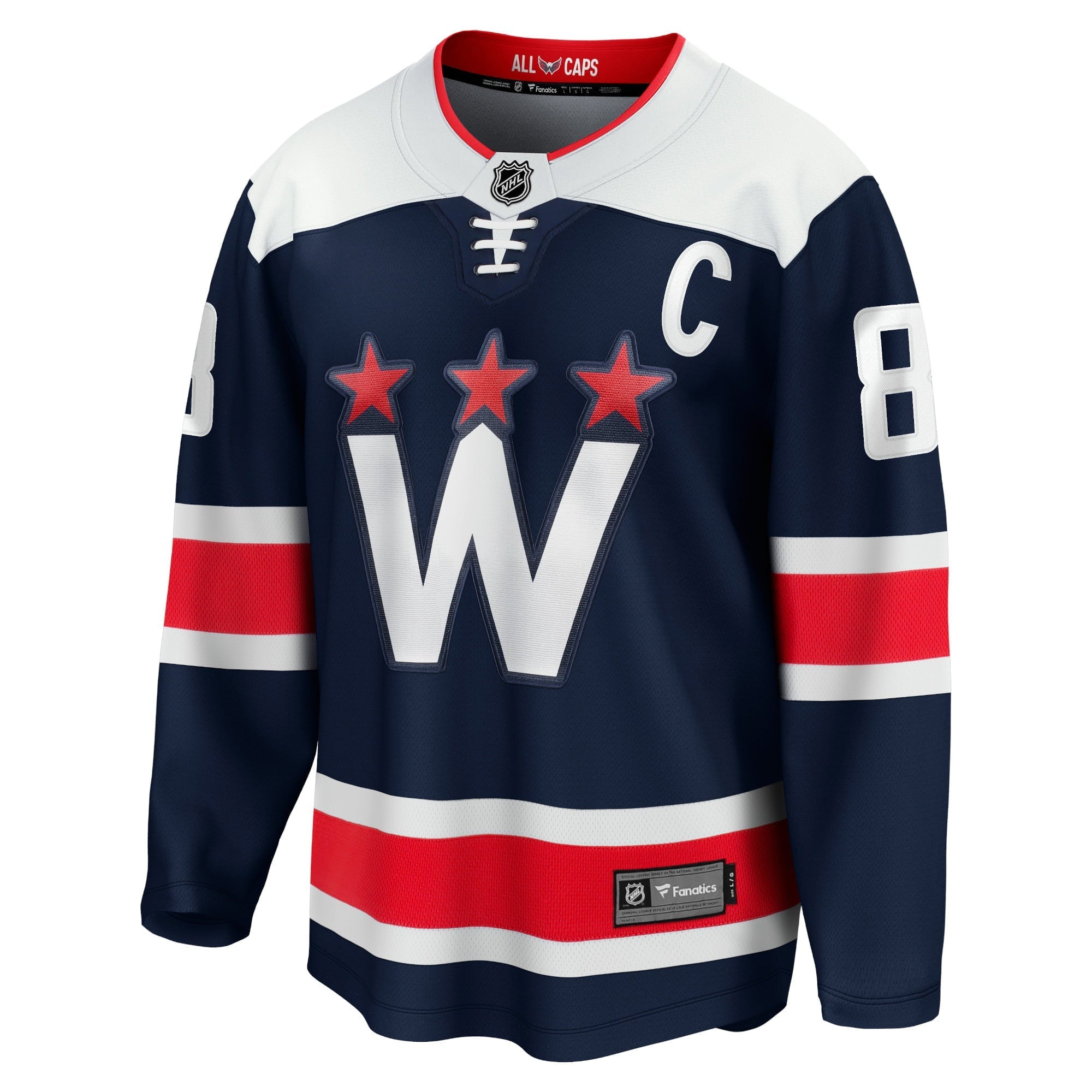 Men's Fanatics Branded Alexander Ovechkin Navy Washington Capitals 2020/21 Alternate Premier Breakaway Player Jersey - vstockx