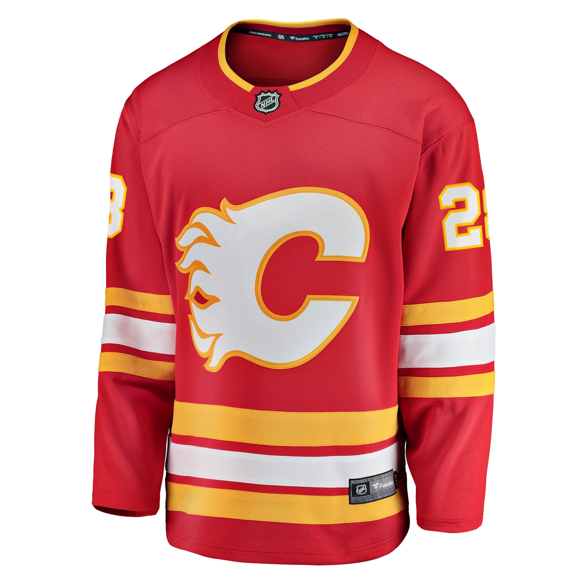 Elias Lindholm Calgary Flames Fanatics Branded Home Team Breakaway Player Jersey - Red - vstockx