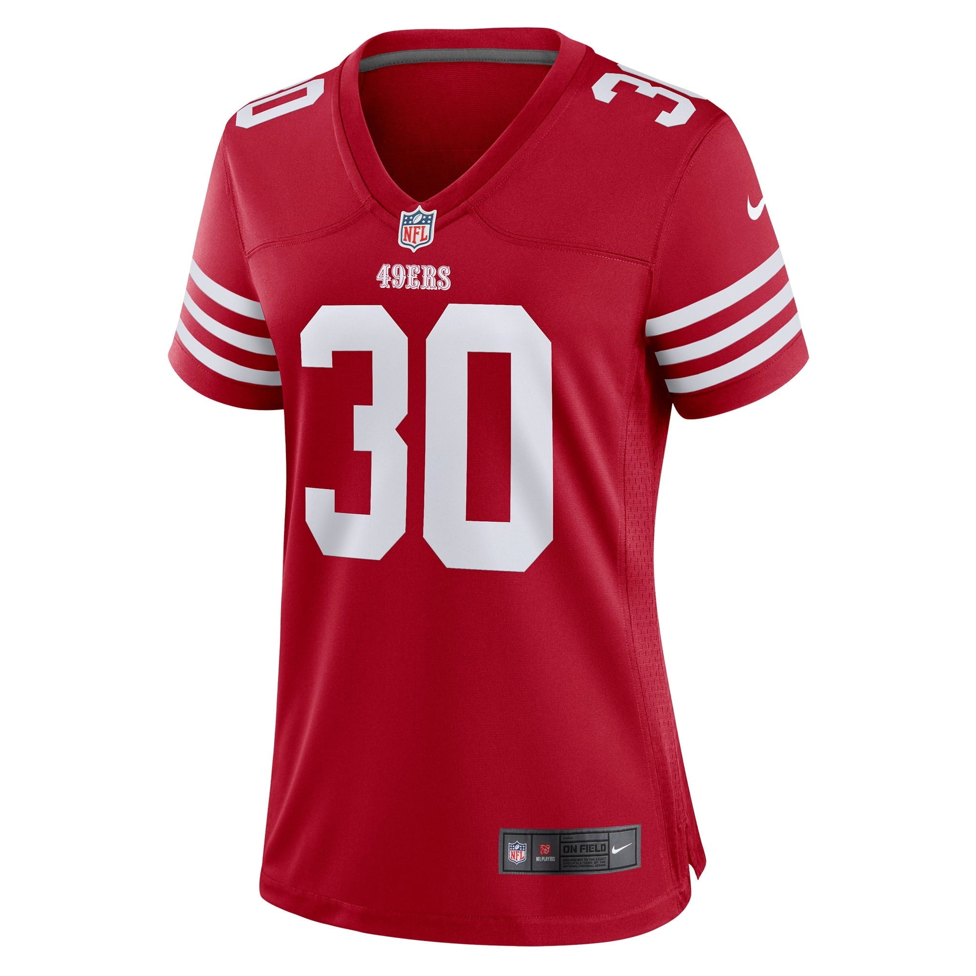 Women's Nike George Odum Scarlet San Francisco 49ers Game Player Jersey - vstockx