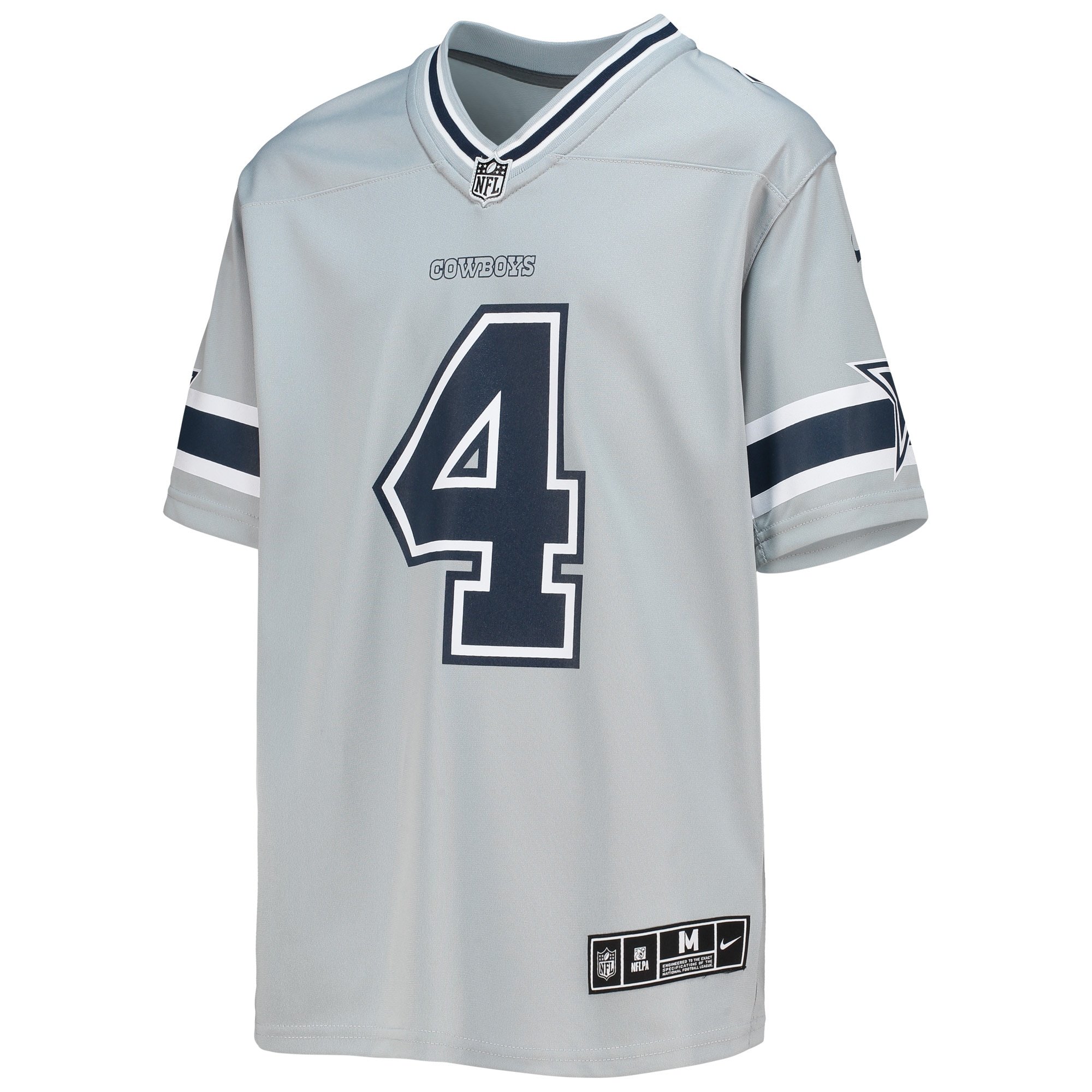 Dak Prescott Dallas Cowboys Nike Youth Inverted Team Game Jersey - Silver - vstockx
