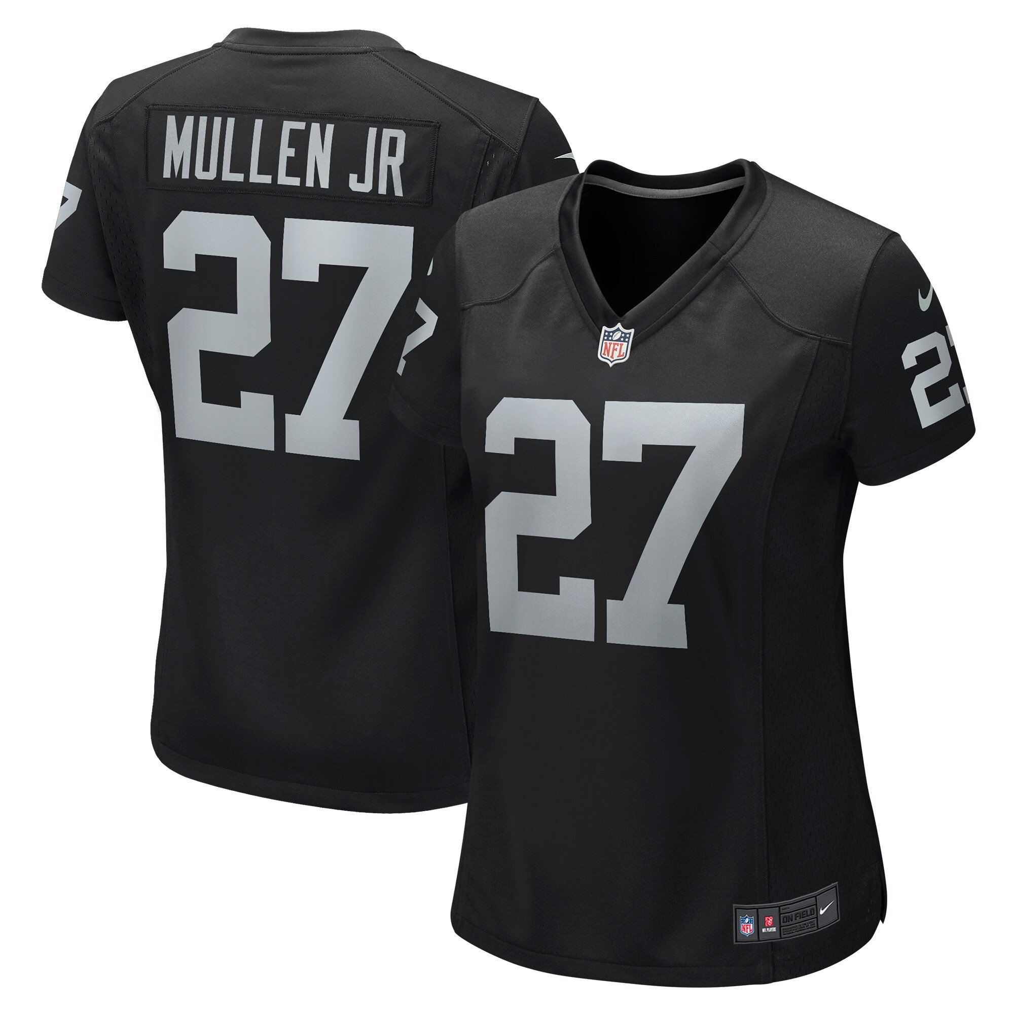 Trayvon Mullen Jr. Las Vegas Raiders Nike Women's Game Player Jersey - Black - vstockx