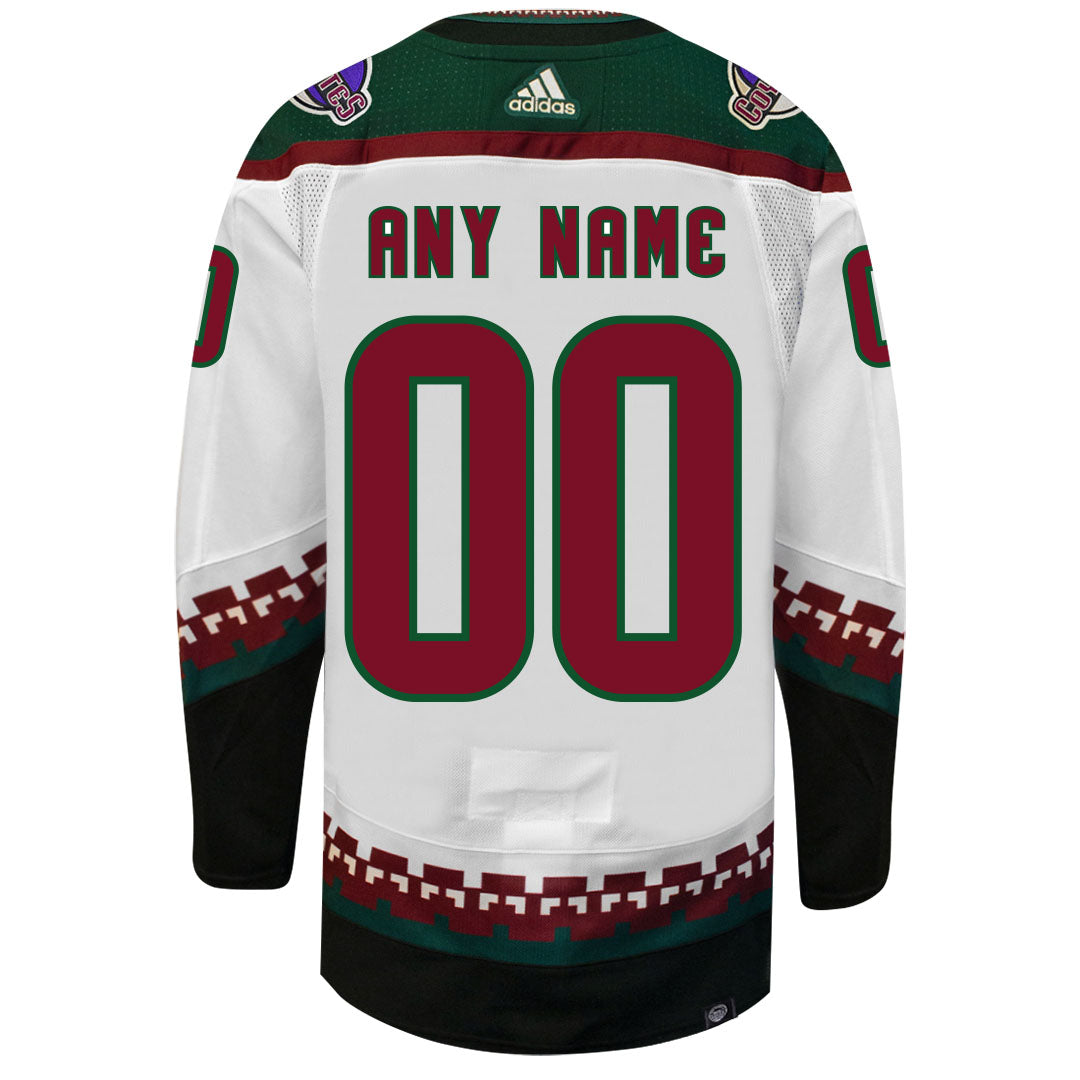 Customizable Arizona Coyotes Adidas Primegreen Authentic NHL Hockey Jersey - vstockx