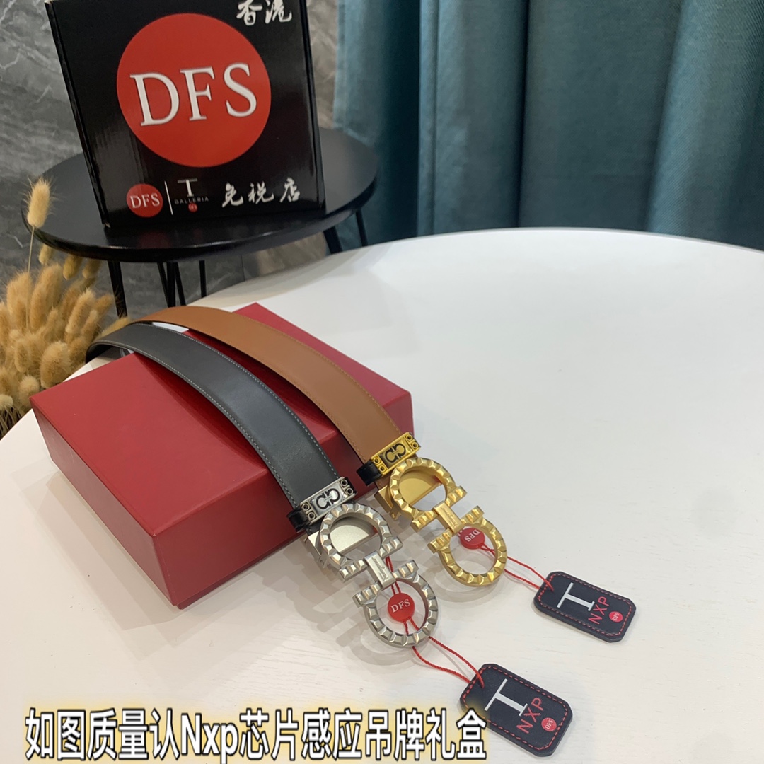 Streetwear Belt Ferragamo 319641 size:3.5cm - vstockx