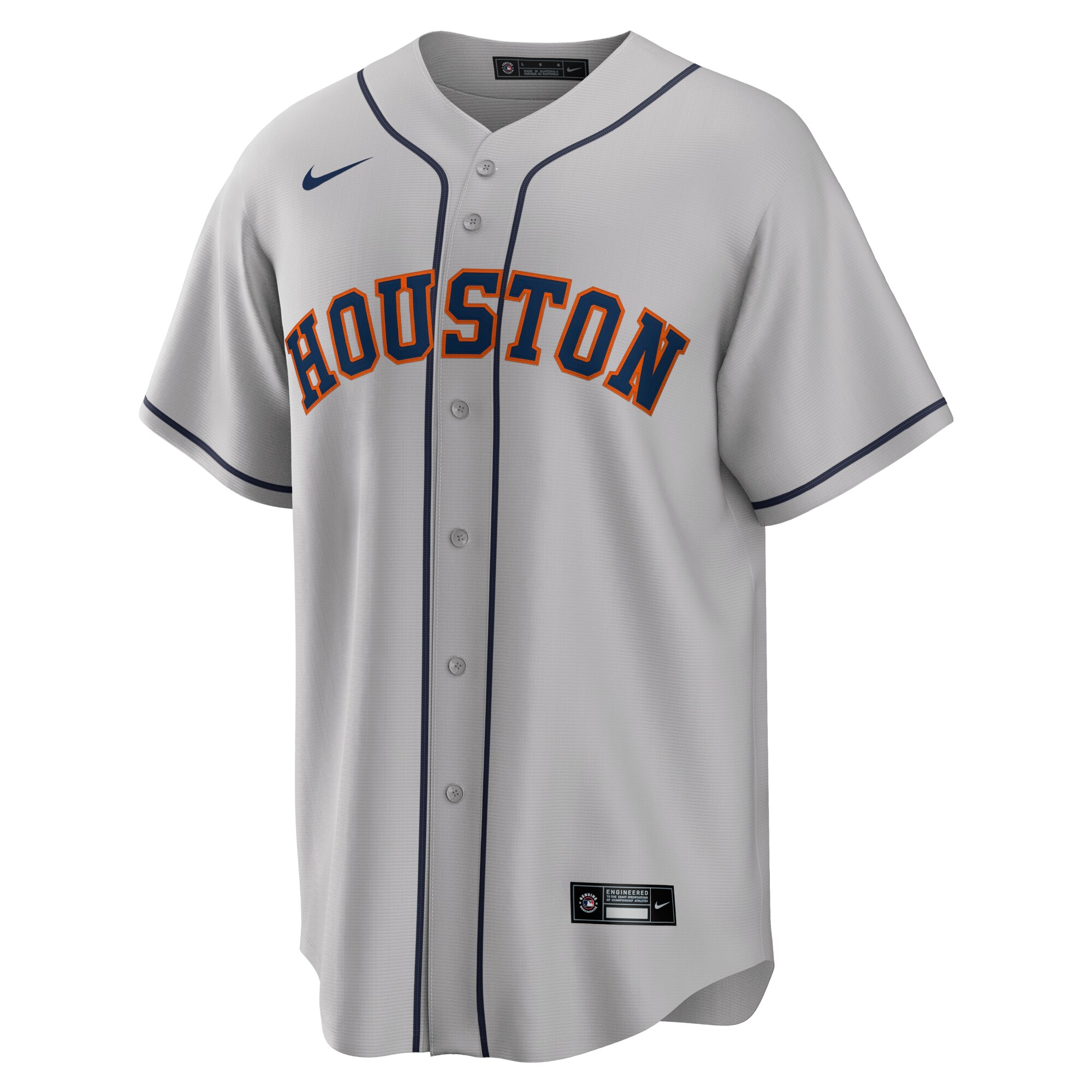 Alex Bregman Houston Astros Nike Road Replica Player Name Jersey - Gray - vstockx