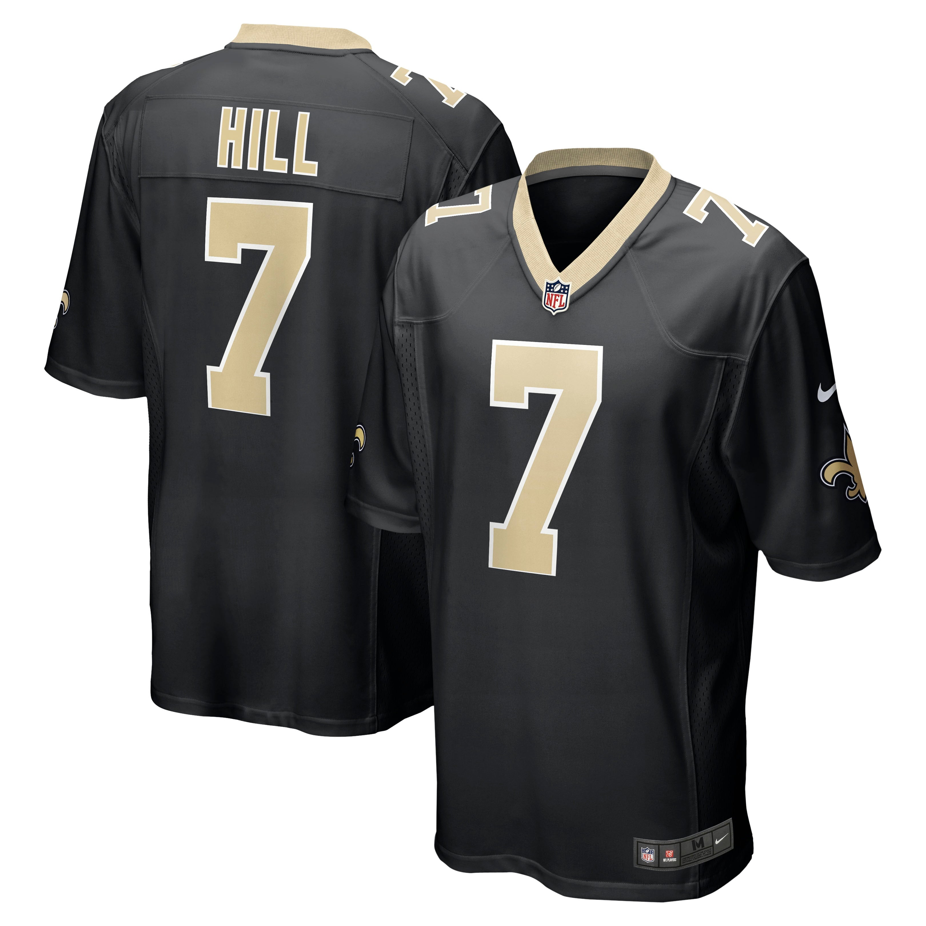 Men's Nike Taysom Hill Black New Orleans Saints Game Jersey - vstockx