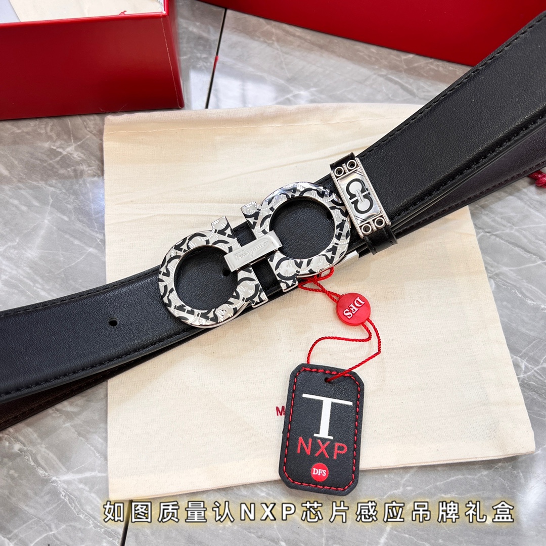 Streetwear Belt Ferragamo 319880 size:3.5cm - vstockx