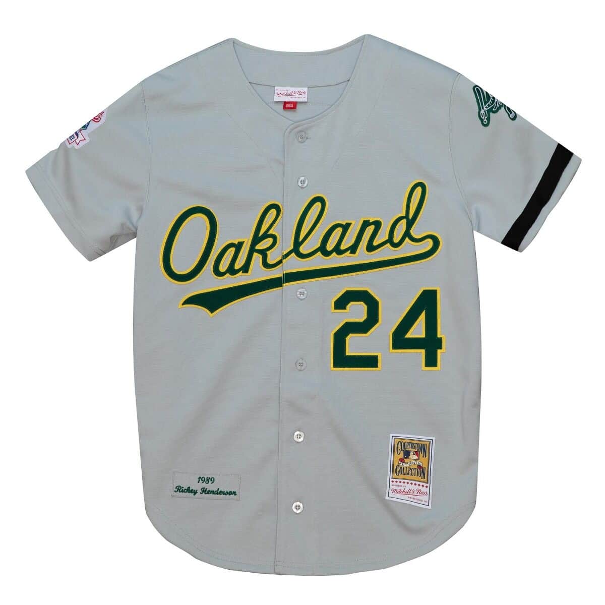 Authentic Jersey Oakland Athletics Road World Series 1989 Rickey Henderson - vstockx