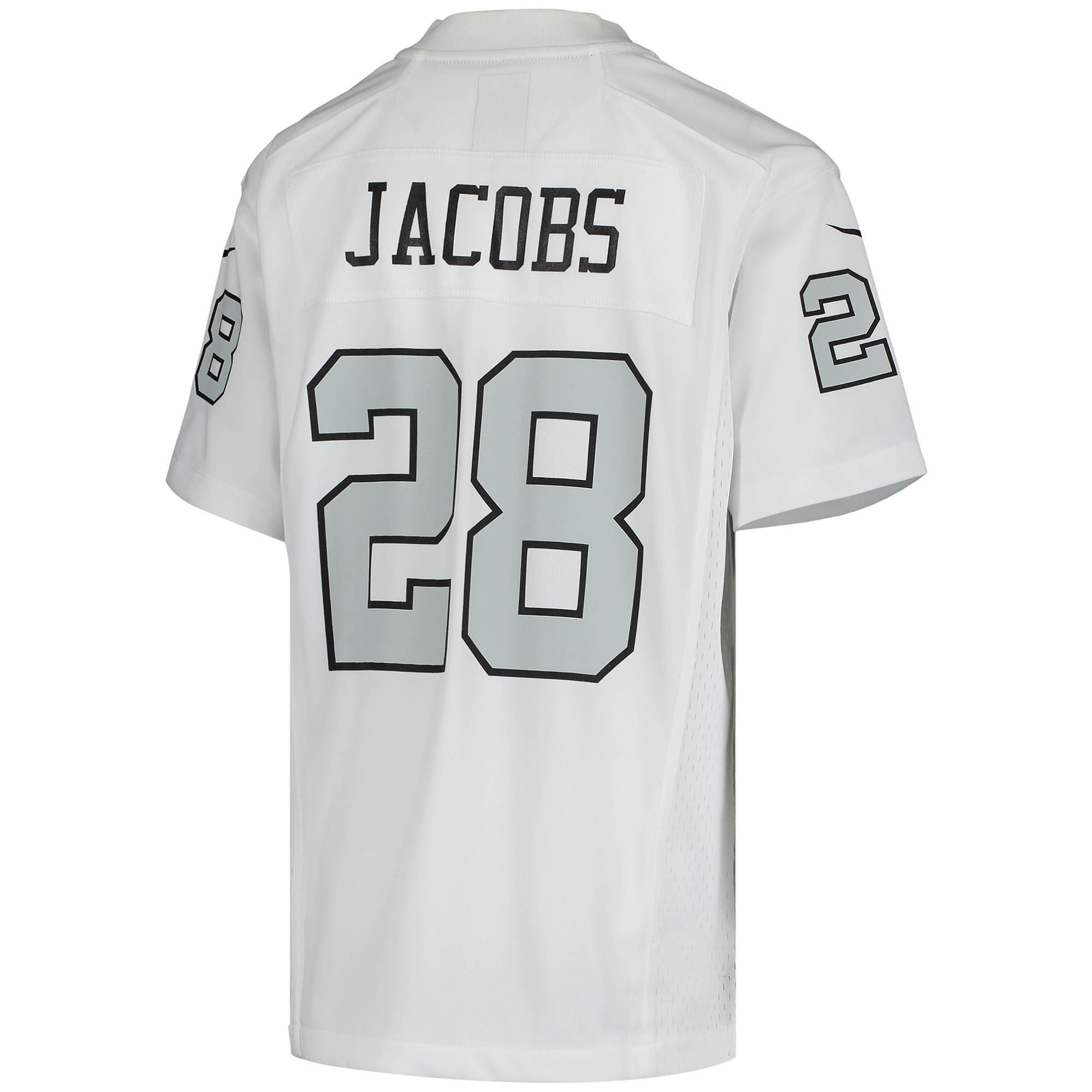 Josh Jacobs Las Vegas Raiders Nike Youth Color Rush Game Jersey - White - vstockx