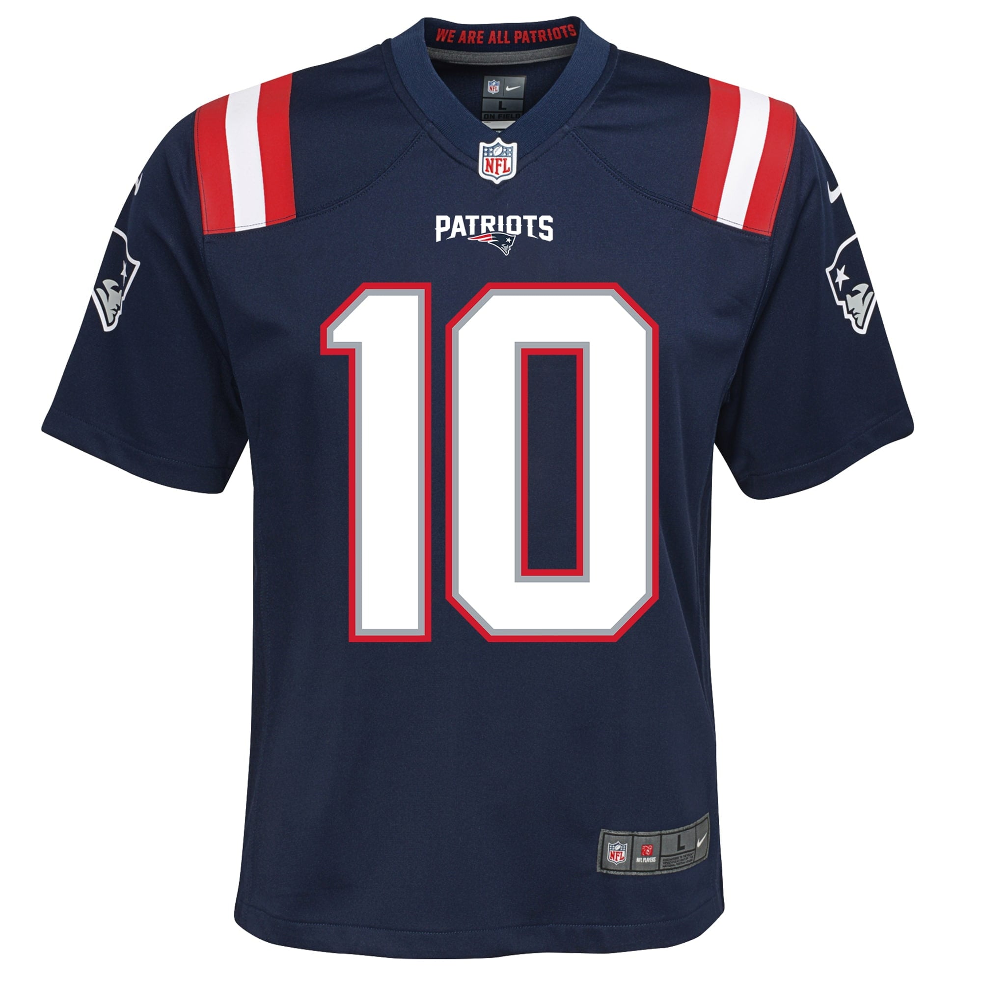 Youth Nike Mac Jones Navy New England Patriots Game Jersey - vstockx