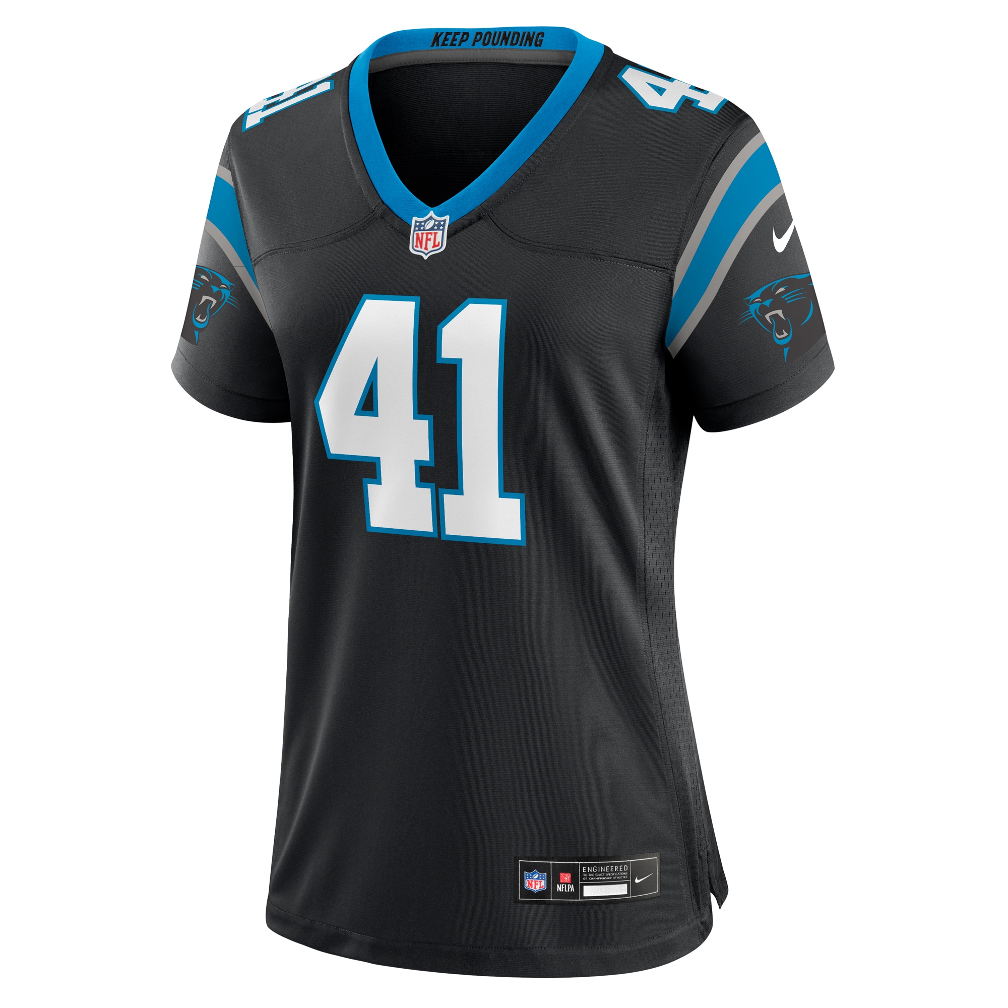Claudin Cherelus Carolina Panthers Nike Women's Team Game Jersey - Black - vstockx