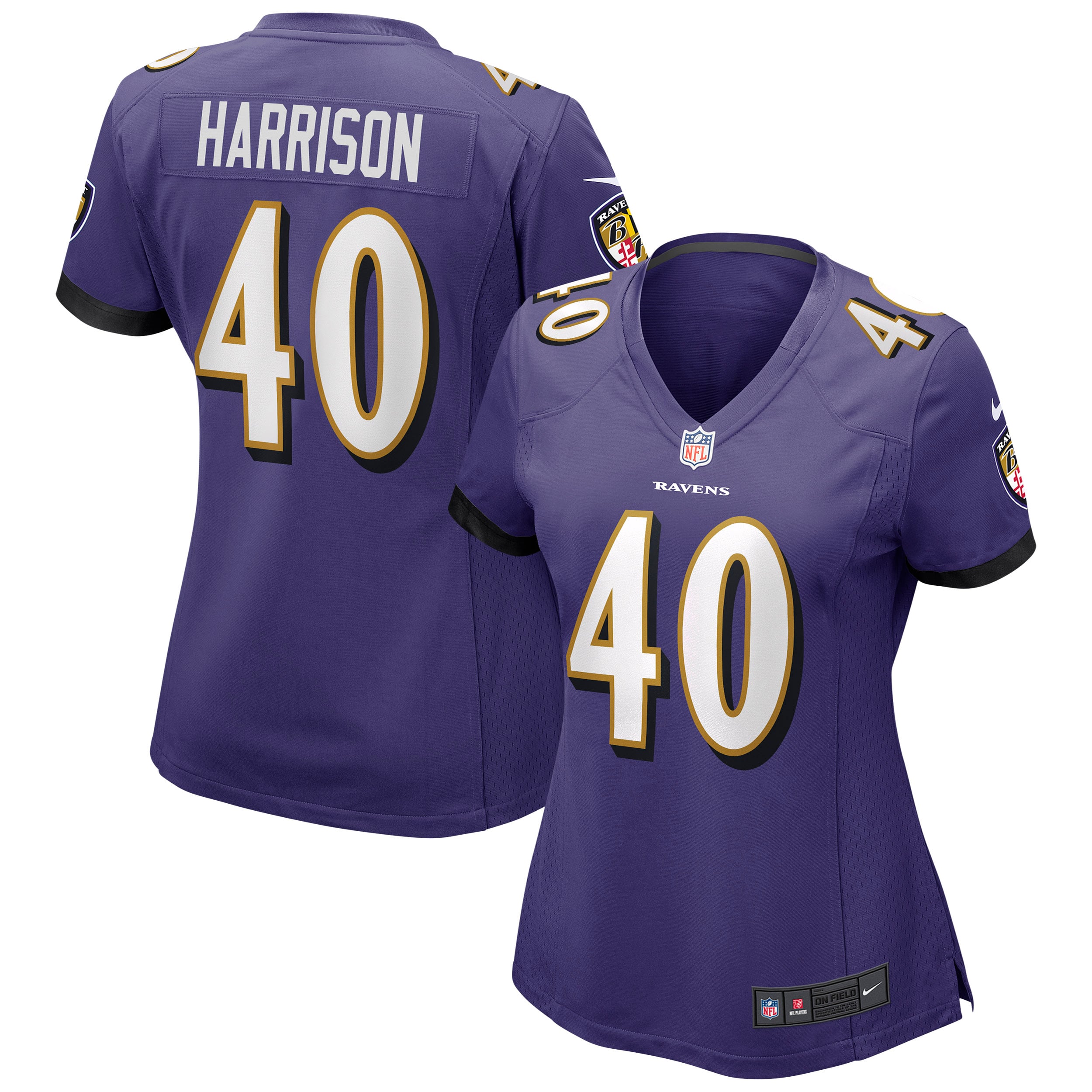 Malik Harrison Baltimore Ravens Nike Women's Game Jersey - Purple - vstockx