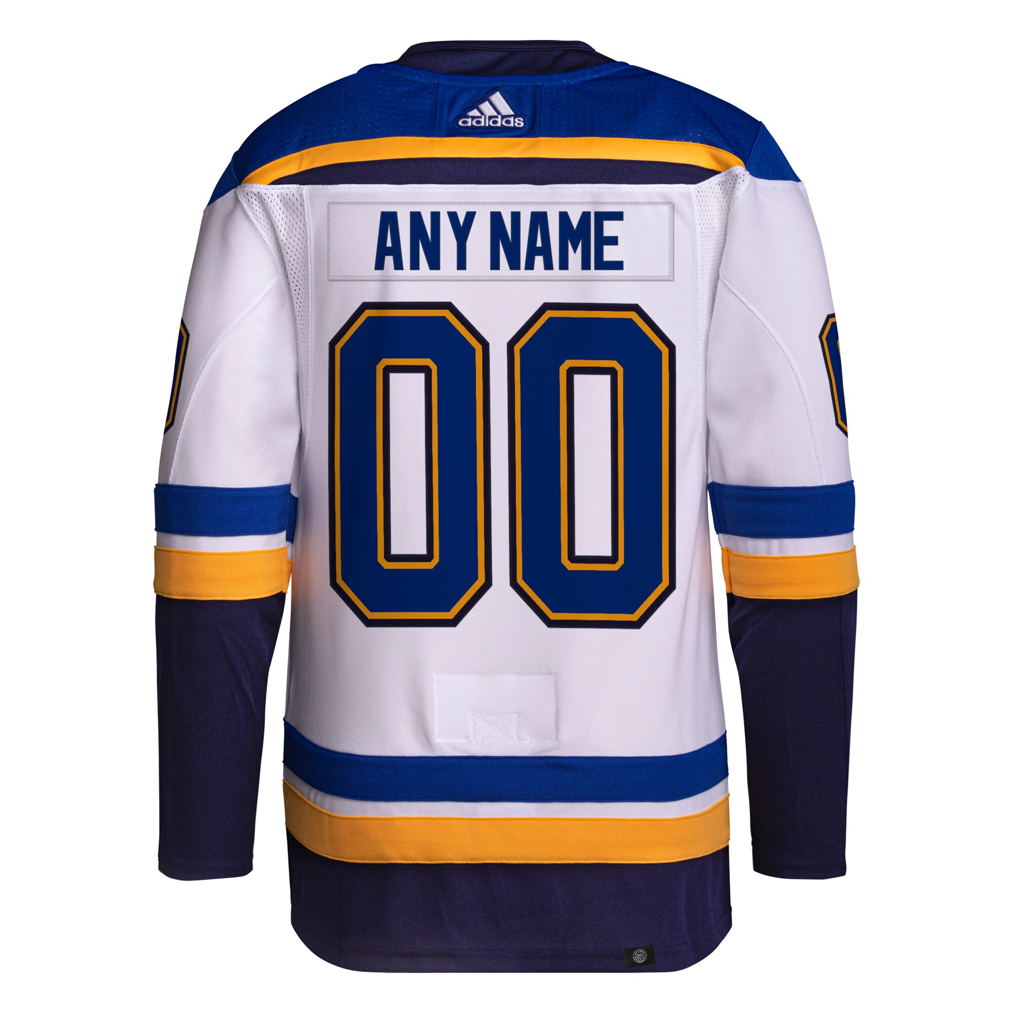 St. Louis Blues adidas Away Custom Primegreen Authentic Pro Jersey White - vstockx