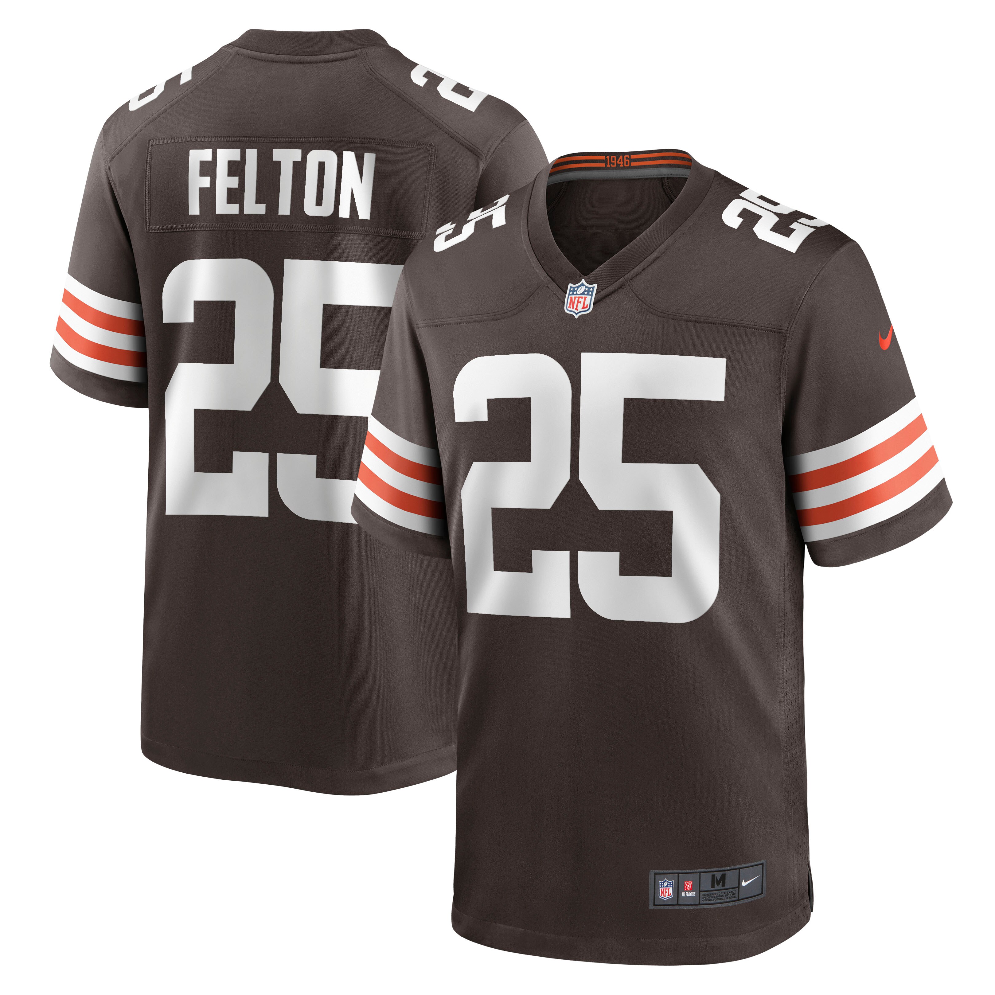 Demetric Felton Cleveland Browns Nike Game Jersey - Brown - vstockx
