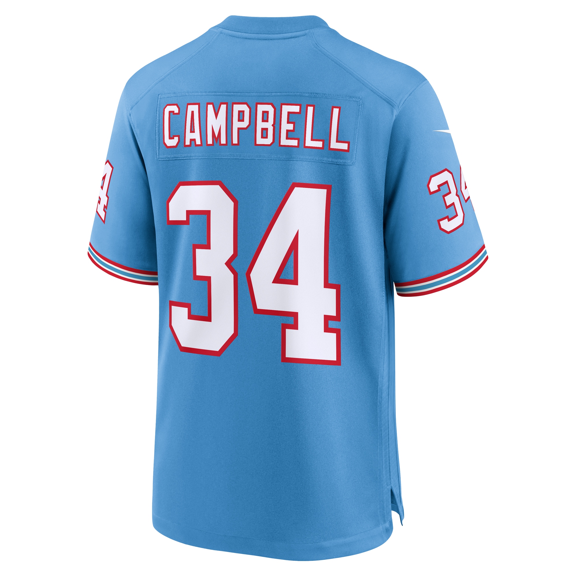 Earl Campbell Tennessee Titans Nike Oilers Throwback Retired Player Game Jersey - Light Blue - vstockx