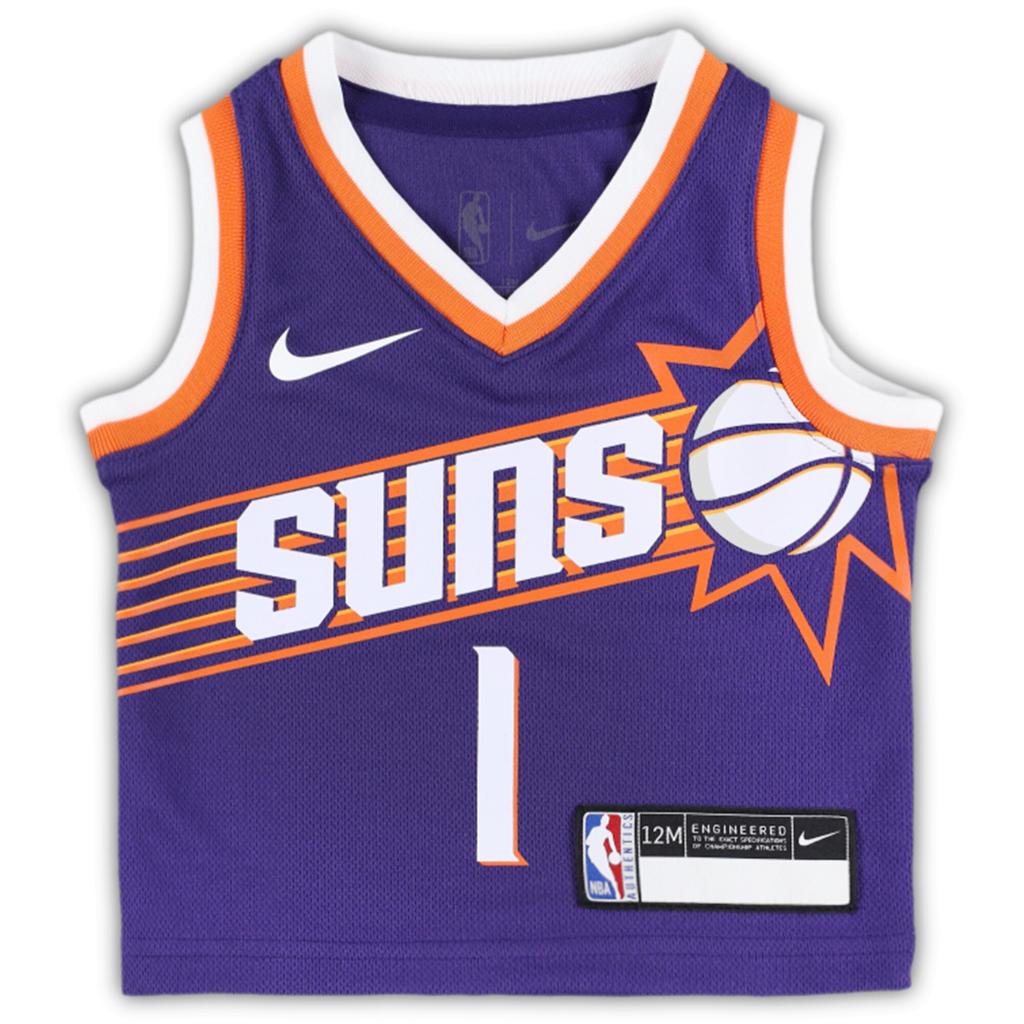 Devin Booker Phoenix Suns Nike Infant Swingman Player Jersey - Icon Edition - Purple - vstockx