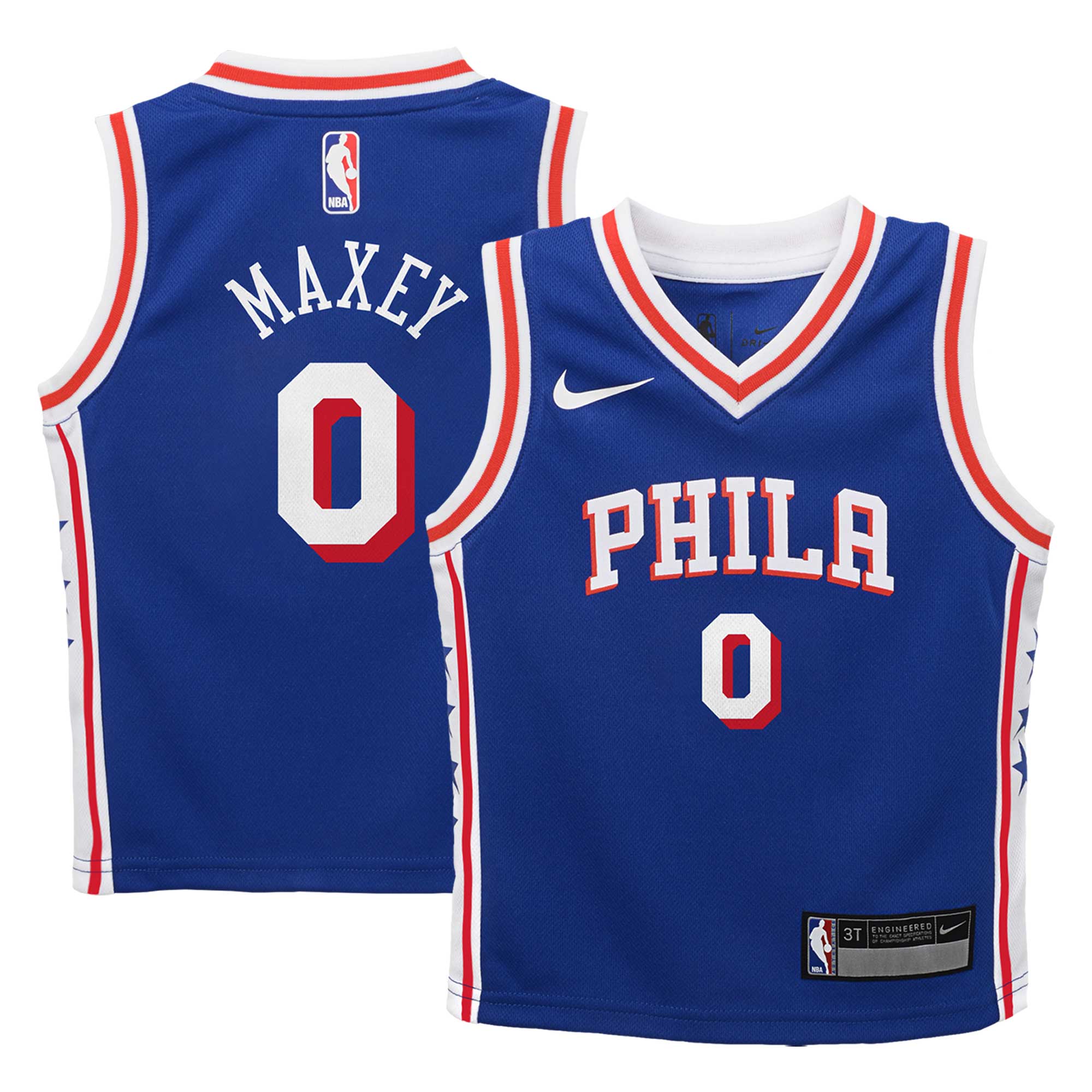 Tyrese Maxey Philadelphia 76ers Nike Infant Swingman Player Jersey - Icon Edition - Royal - vstockx