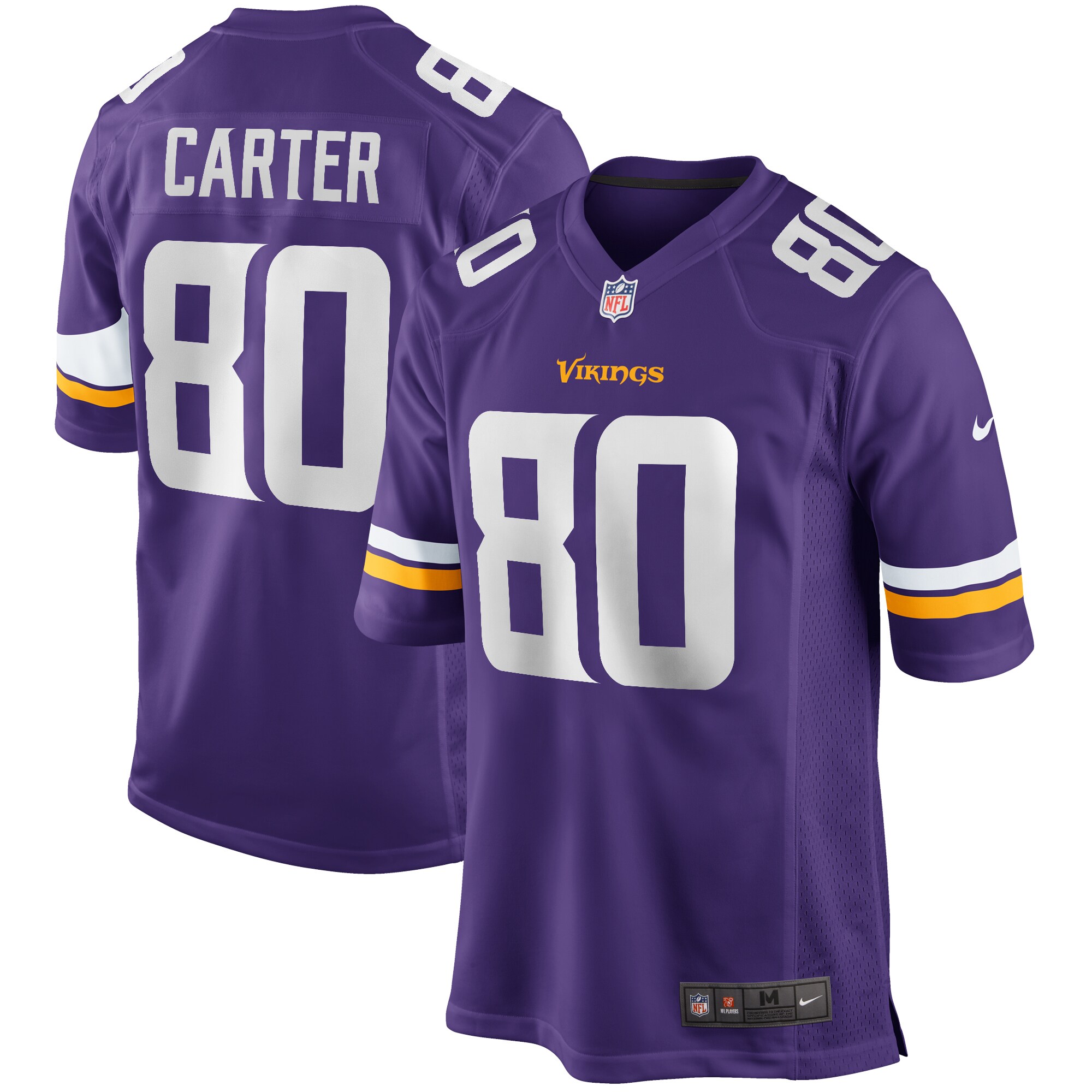Cris Carter Minnesota Vikings Nike Game Retired Player Jersey - Purple - vstockx