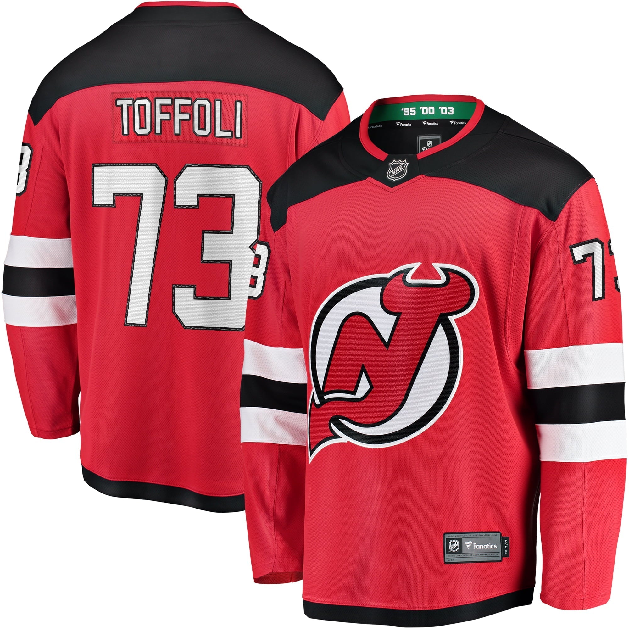 Men's Fanatics Branded Tyler Toffoli Red New Jersey Devils Home Breakaway Player Jersey - vstockx