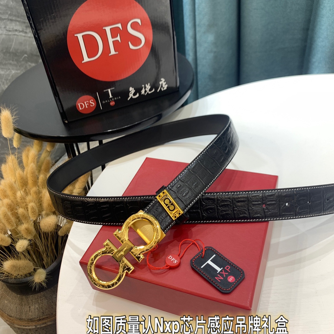Streetwear Belt Ferragamo 319408 size:3.5cm - vstockx