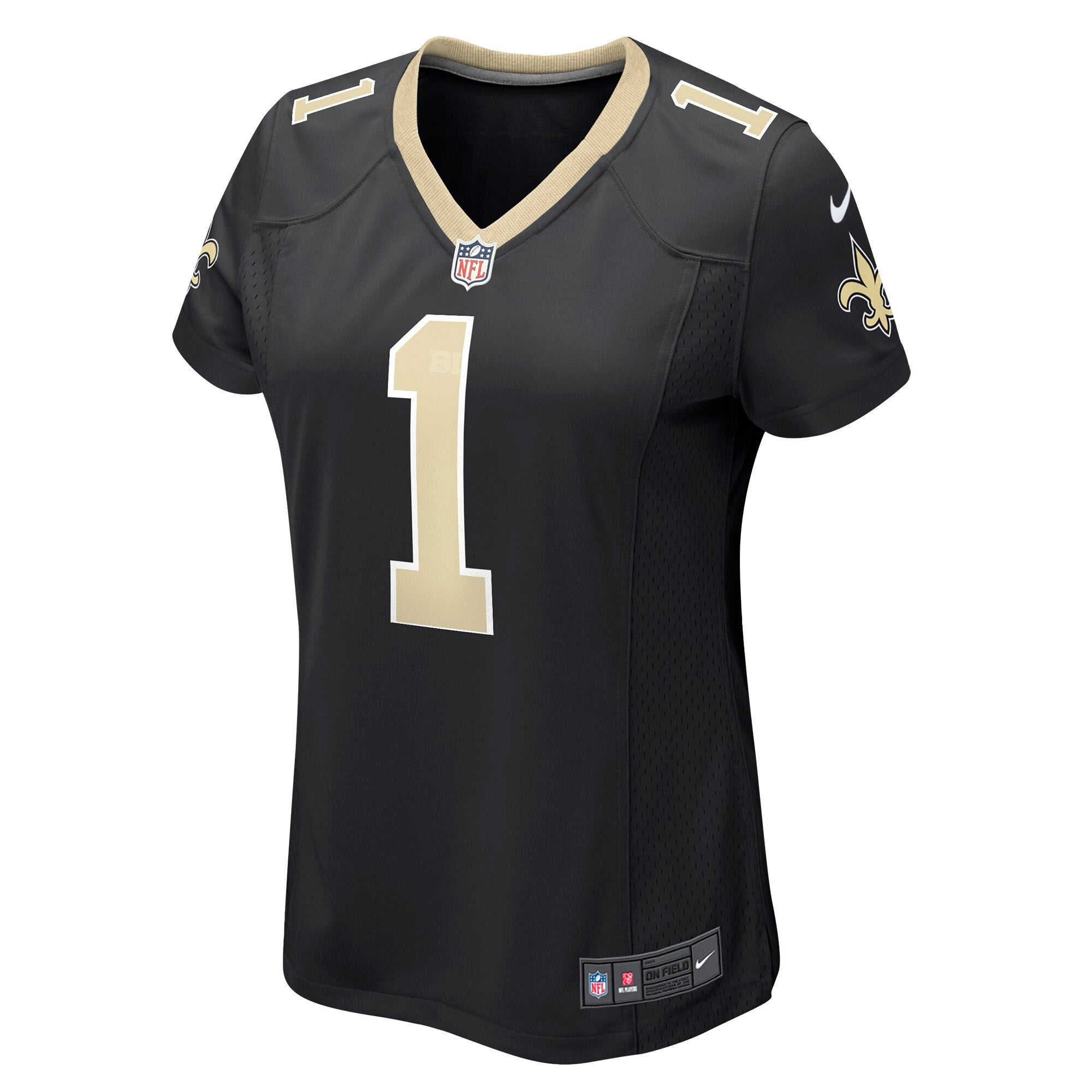 Women's Nike Marquez Callaway Black New Orleans Saints Game Jersey - vstockx