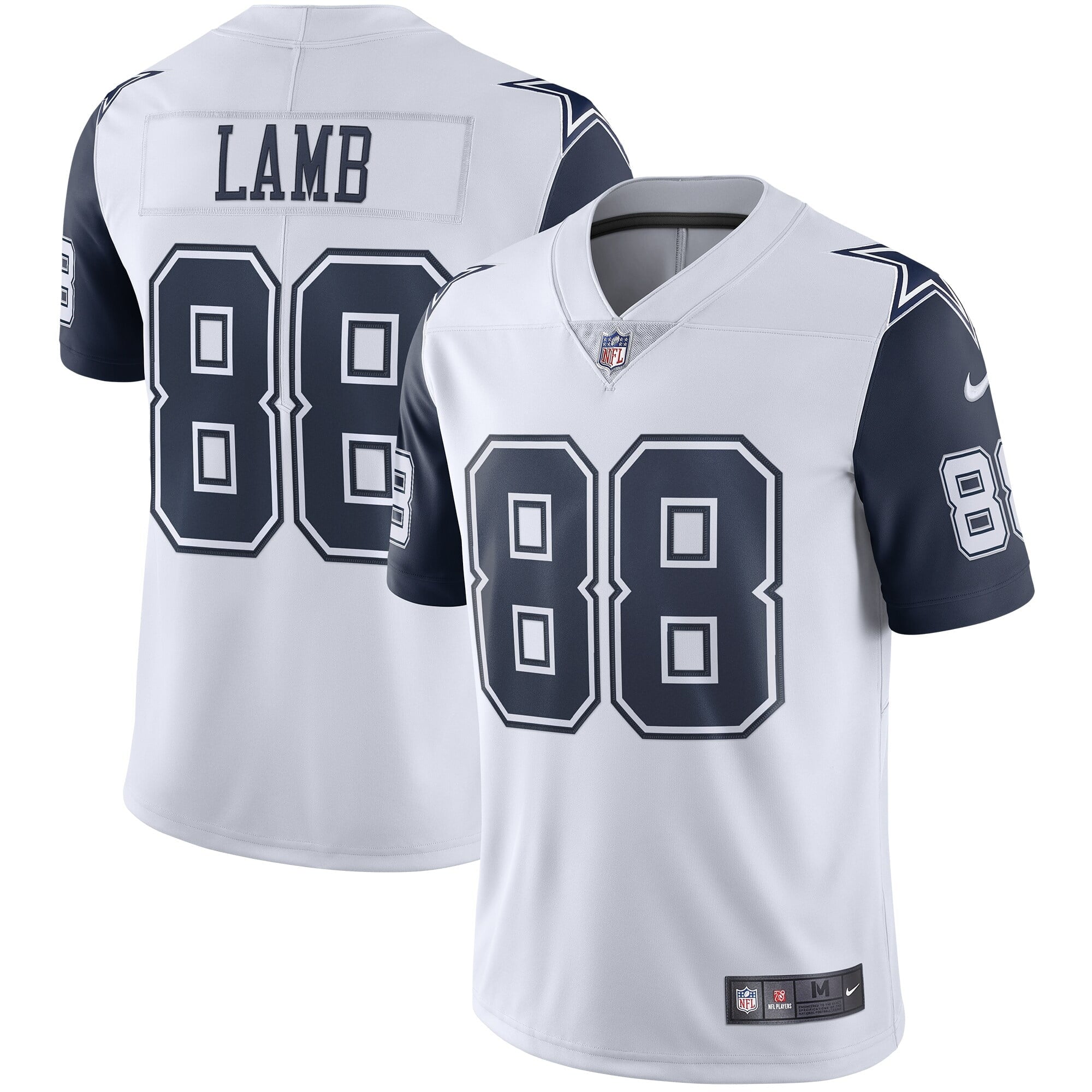 Men's Nike CeeDee Lamb White Dallas Cowboys 2nd Alternate Vapor Limited Jersey - vstockx
