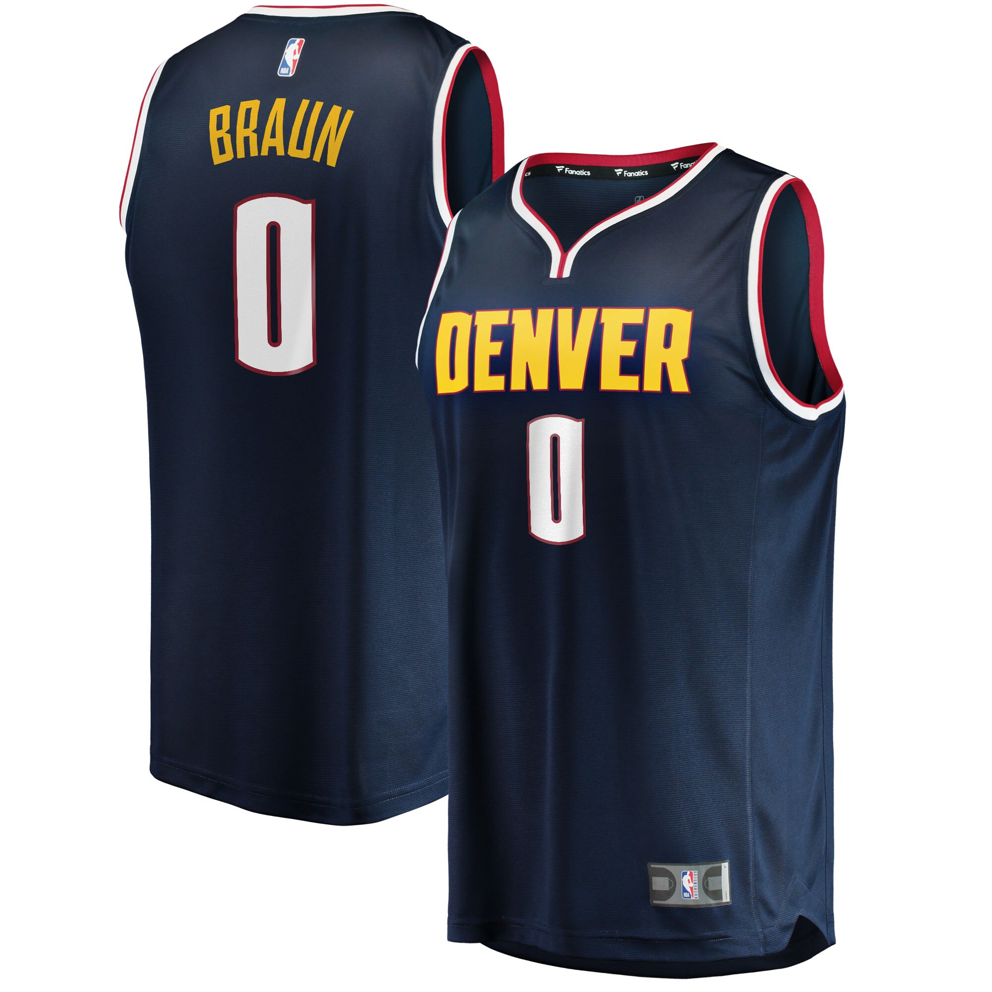 Christian Braun Denver Nuggets Fanatics Branded 2022 NBA Draft First Round Pick Fast Break Replica Player Jersey - Icon Edition - Navy - vstockx