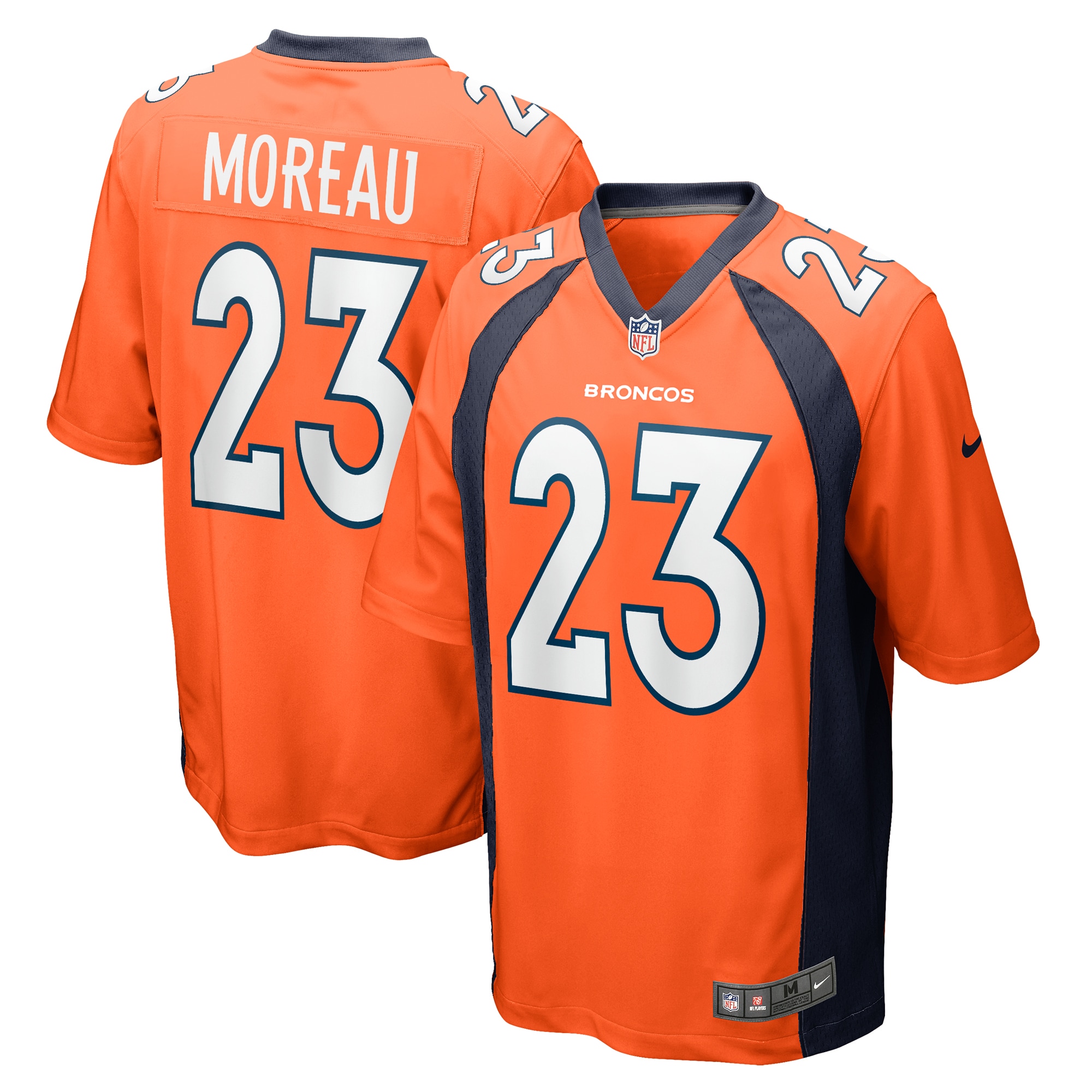Fabian Moreau Denver Broncos Nike Team Game Jersey - Orange - vstockx