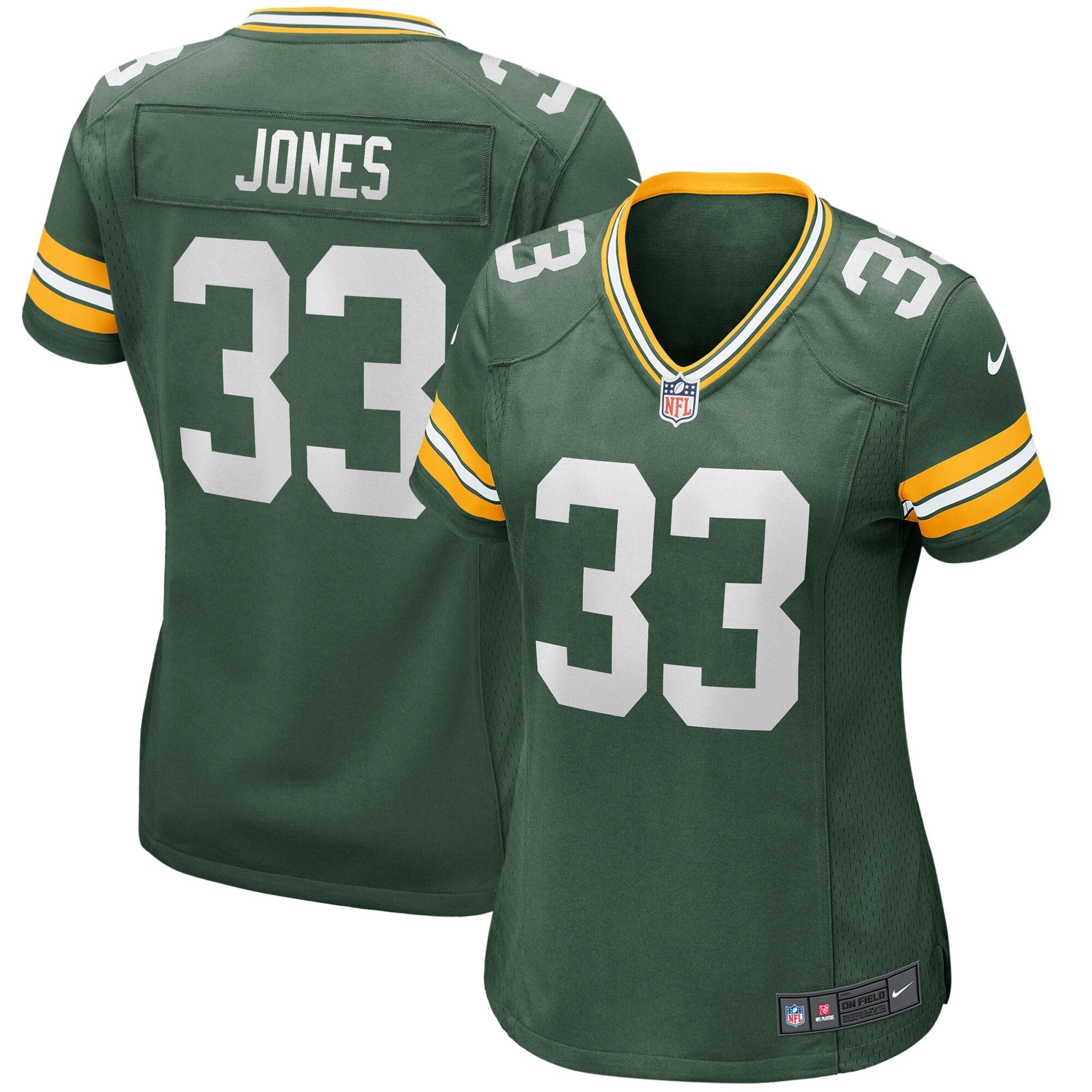 Women's Nike Aaron Jones Green Green Bay Packers Game Jersey - vstockx