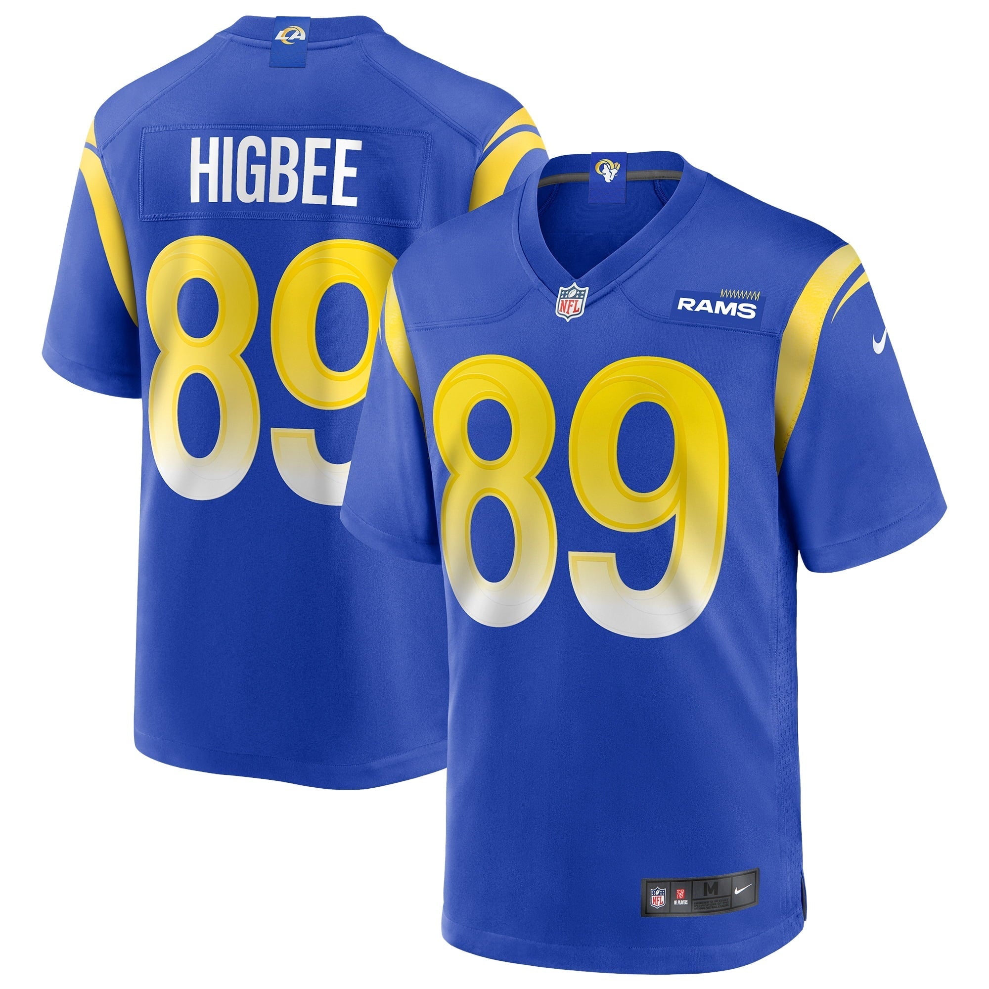 Men's Nike Tyler Higbee Royal Los Angeles Rams Game Player Jersey - vstockx