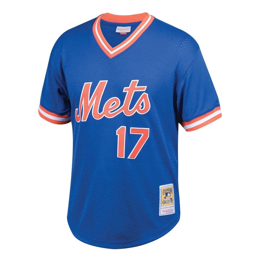 Men's Mitchell & Ness Keith Hernandez New York Mets Royal Cooperstown Mesh Batting Practice Jersey - vstockx