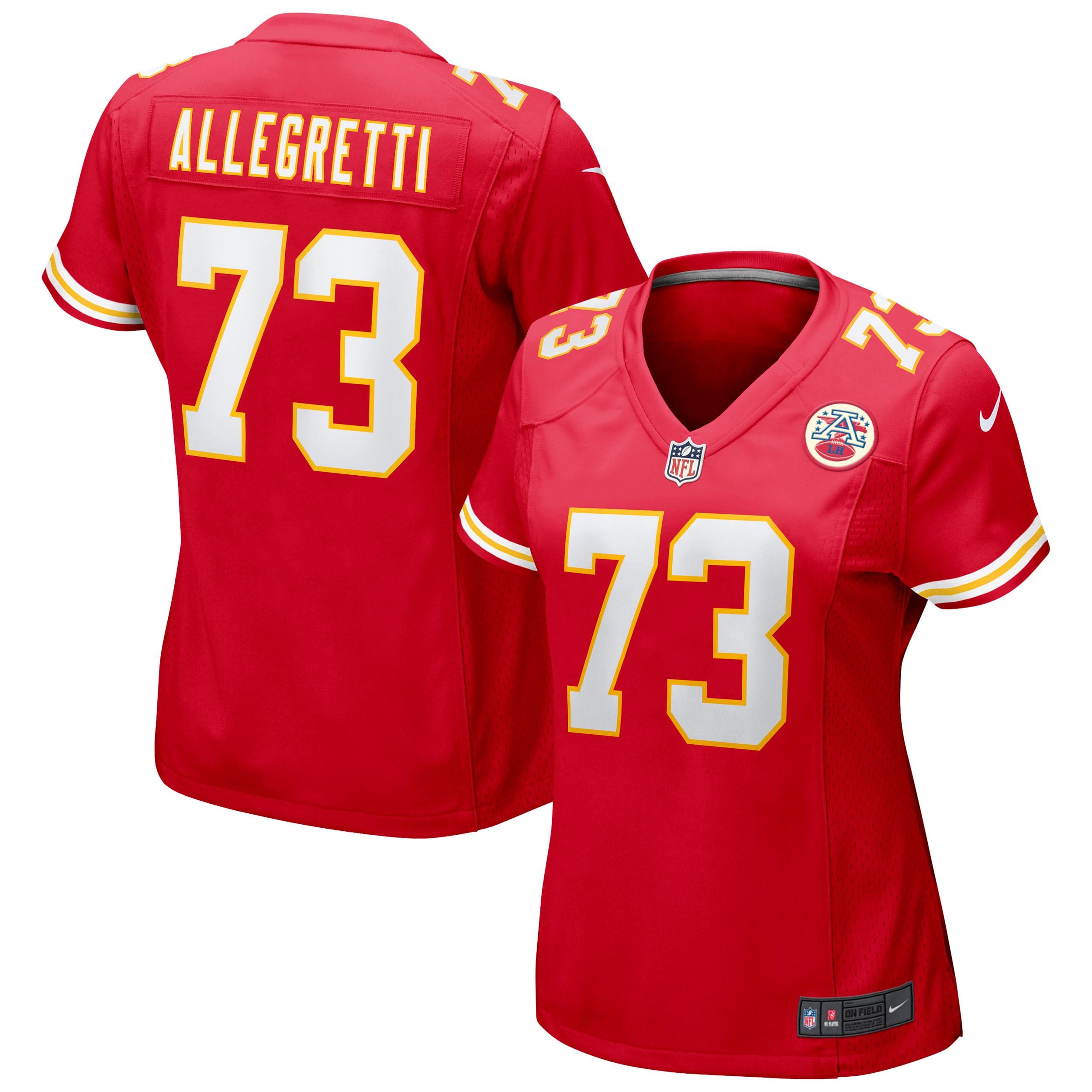 Nick Allegretti Kansas City Chiefs Nike Women's Game Jersey - Red - vstockx