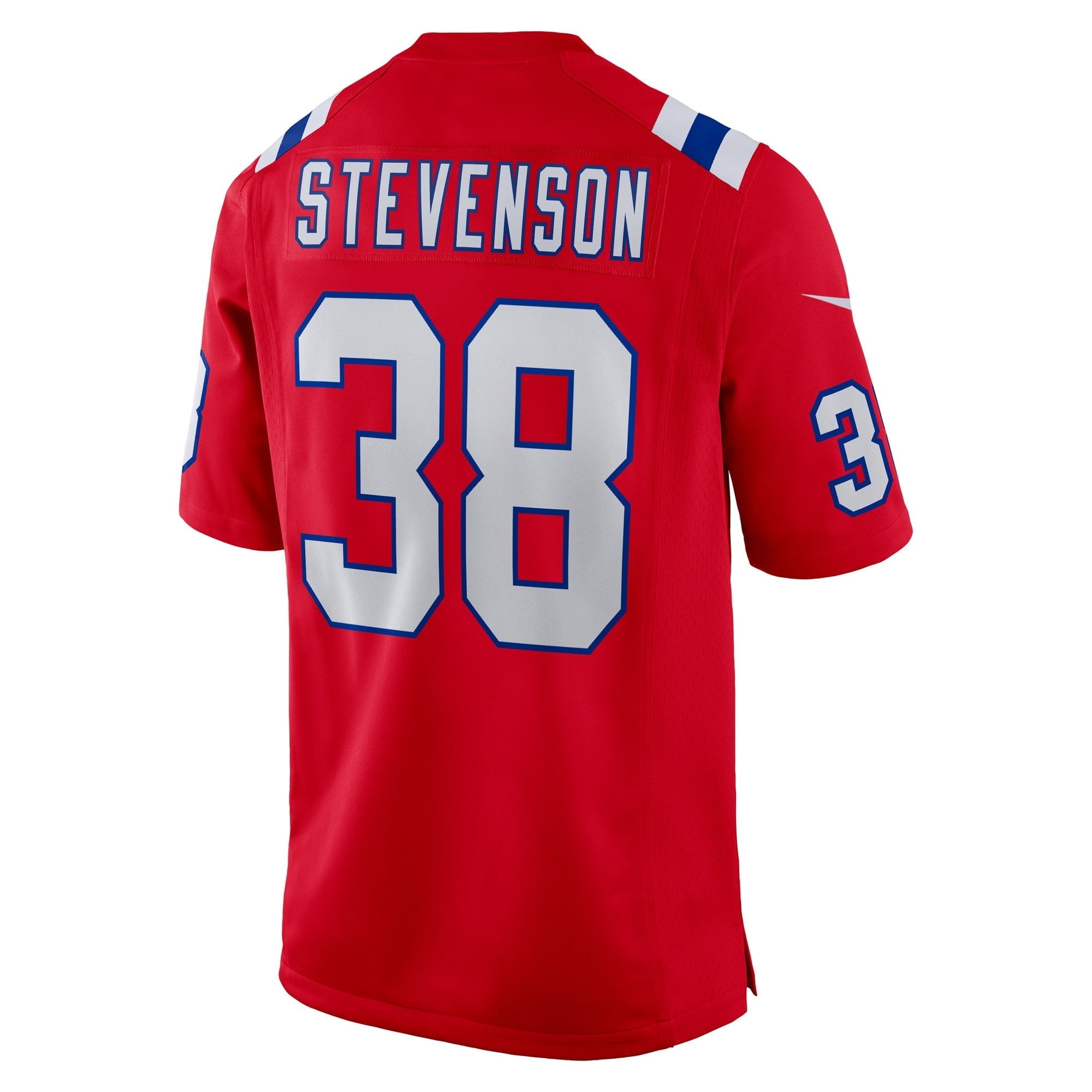 Men's Nike Rhamondre Stevenson Red New England Patriots Alternate Game Player Jersey - vstockx