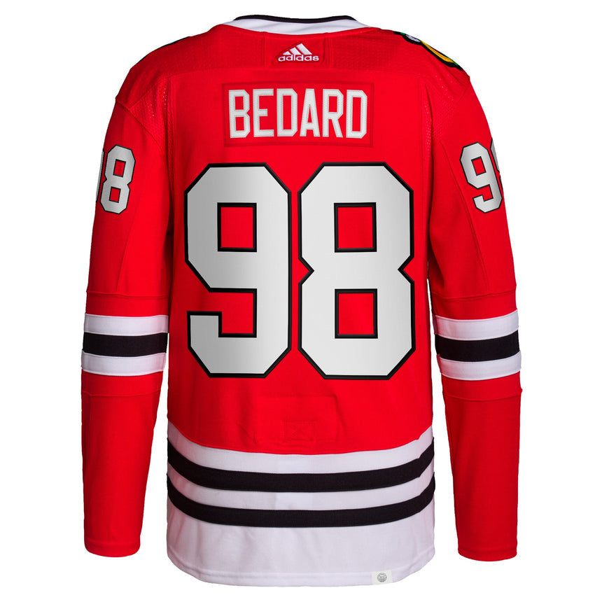 Men's Connor Bedard Chicago Blackhawks adidas Red Home Primegreen Authentic Pro Jersey - vstockx