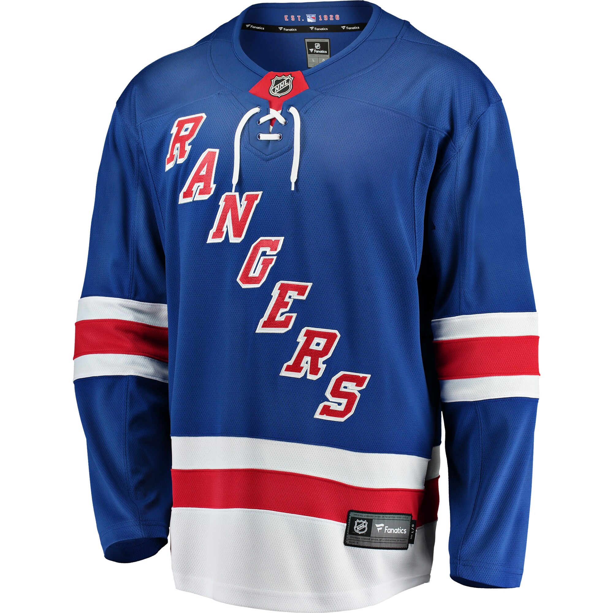 New York Rangers Fanatics Branded Breakaway Home Jersey - Blue - vstockx